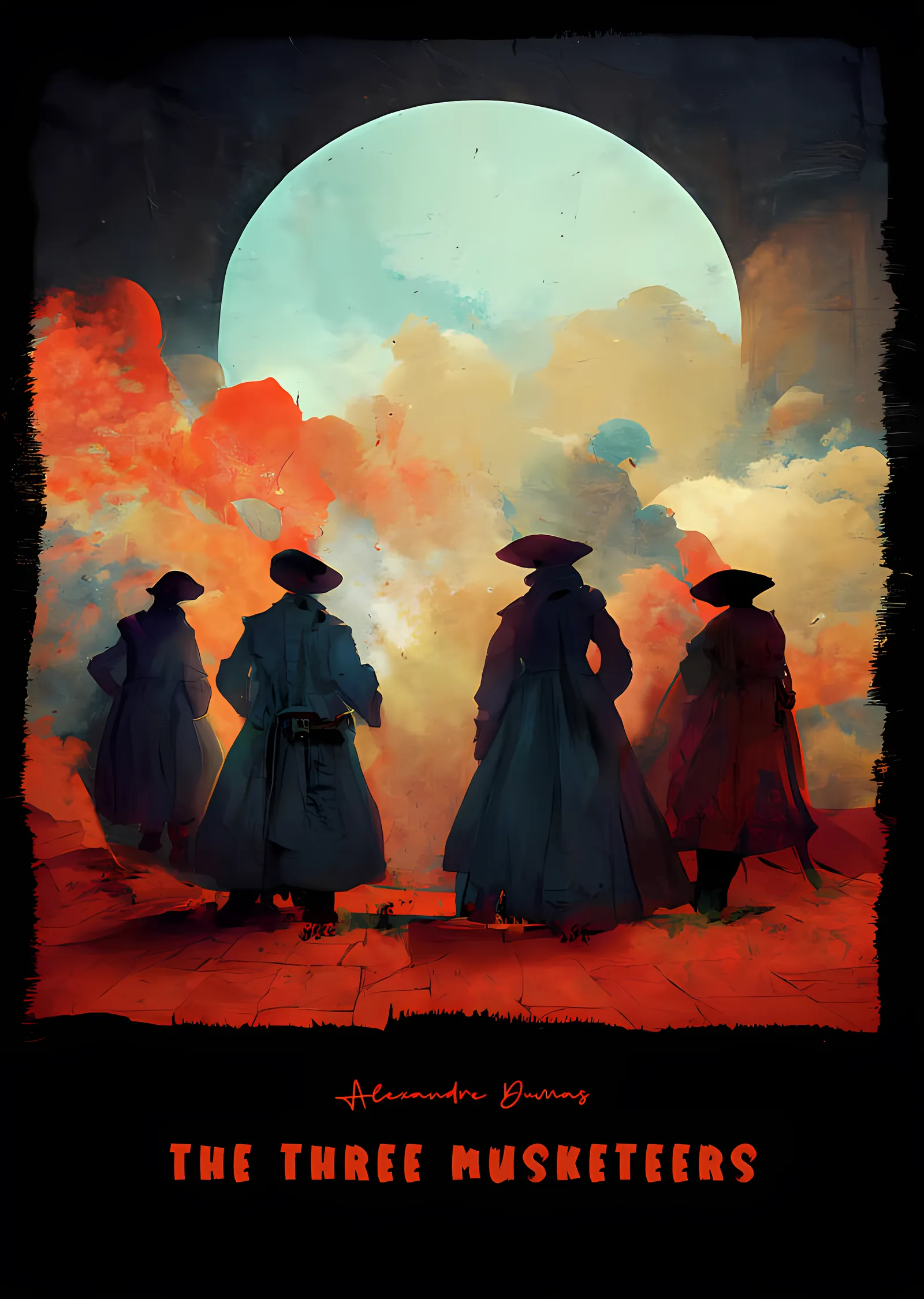 The Three Musketeers metal tablo