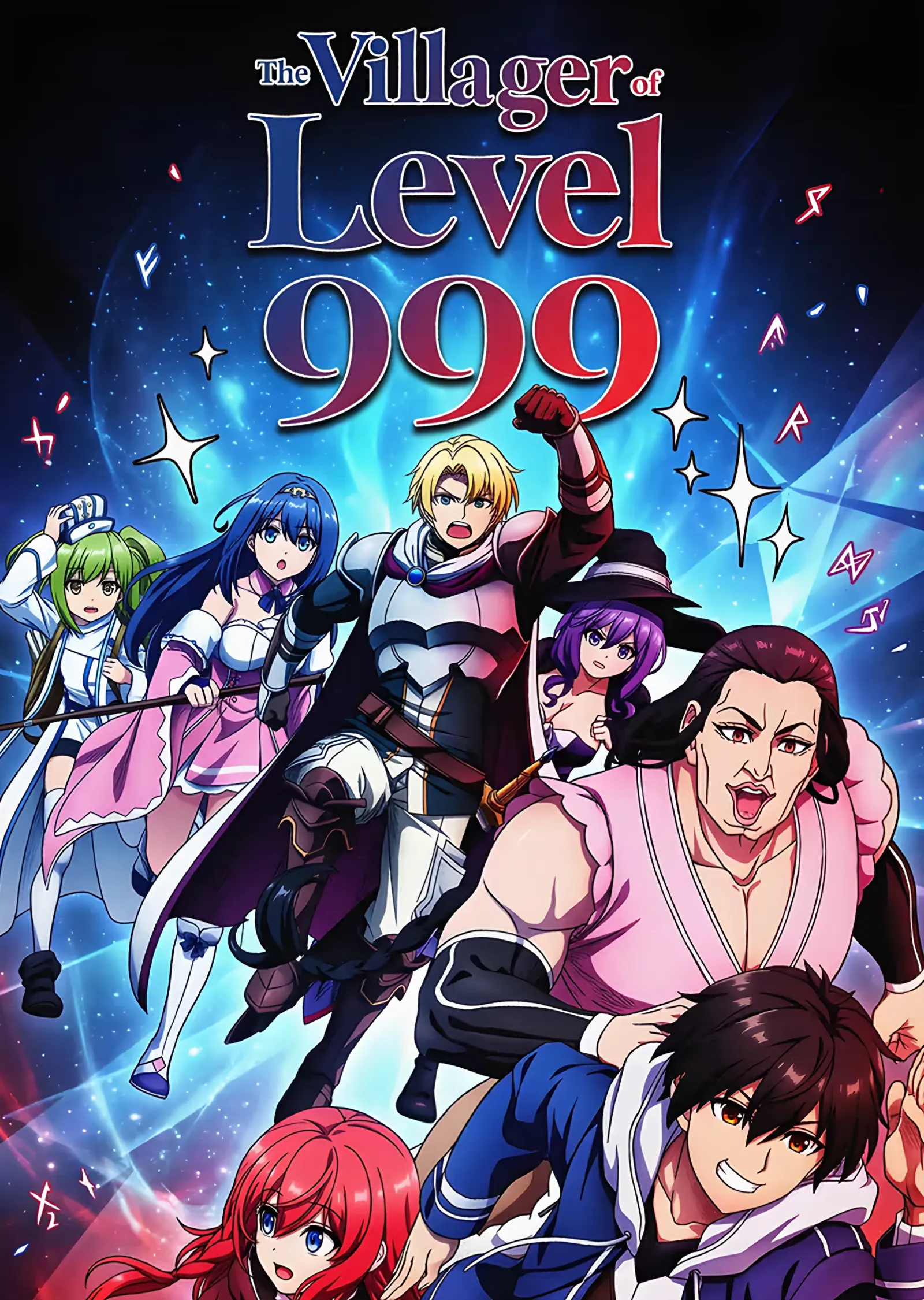 The Villager of Level 999: Renkli Gökte Kadro metal tablo