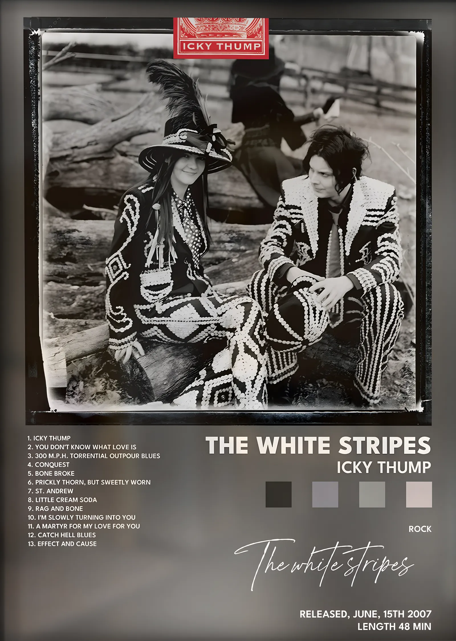 The White Stripes: Icky Thump metal tablo