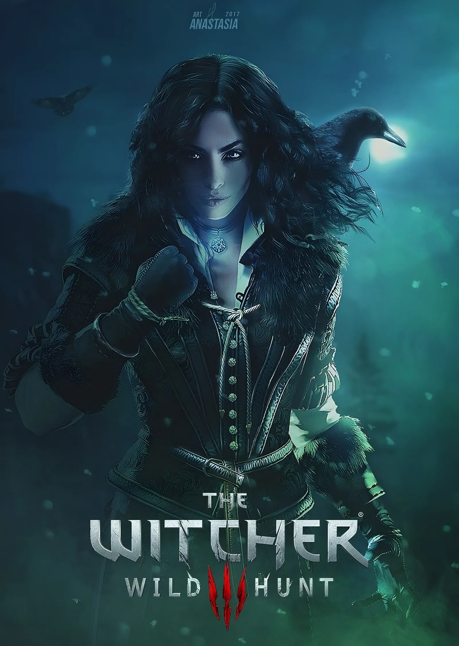The Witcher Yennefer metal tablo