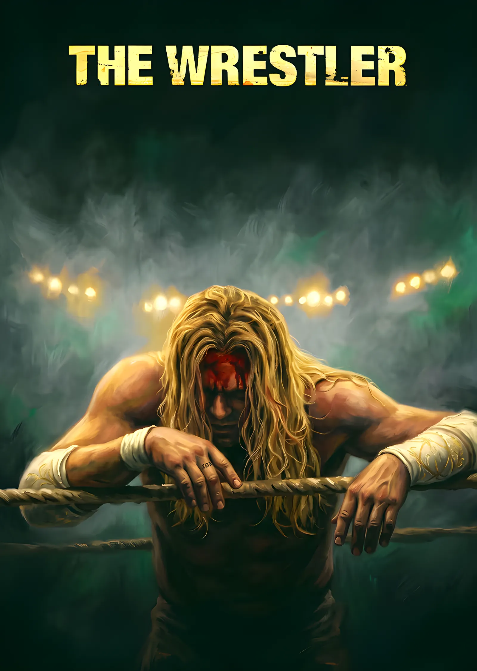 The Wrestler - Ringde metal tablo