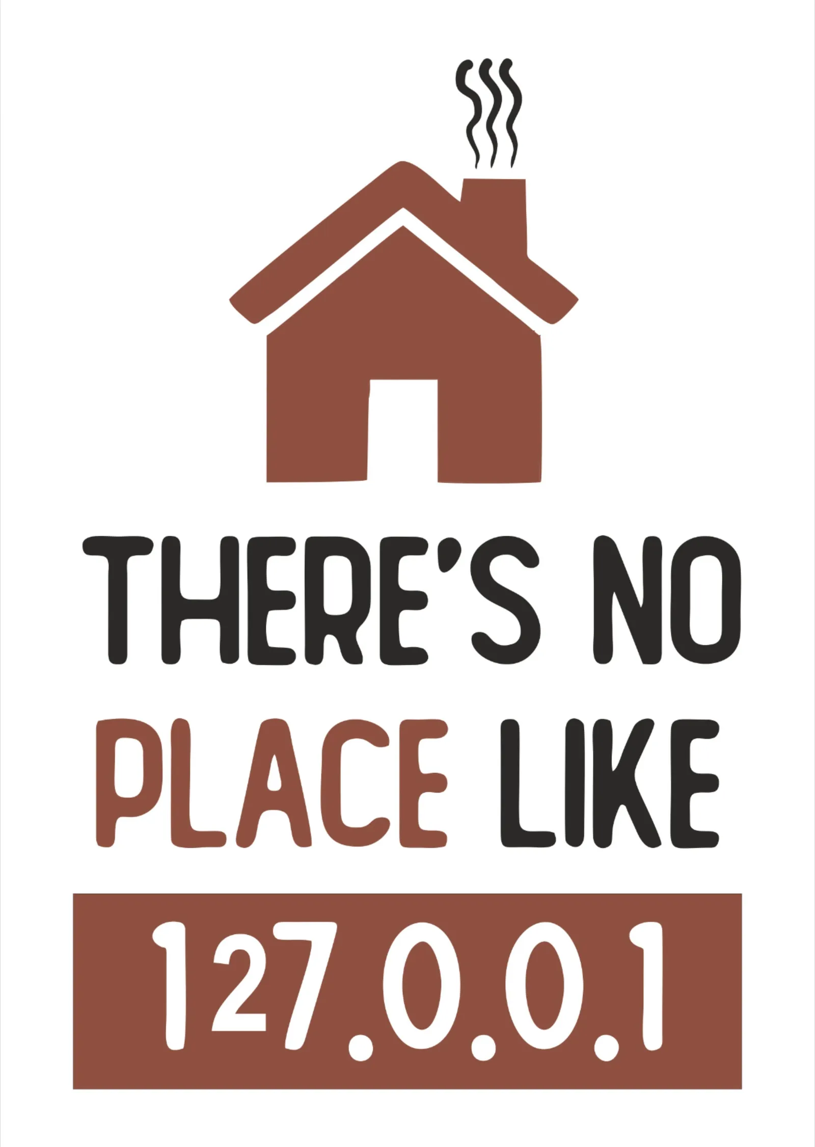 Theres No Place Like 127.0.0.1 metal tablo
