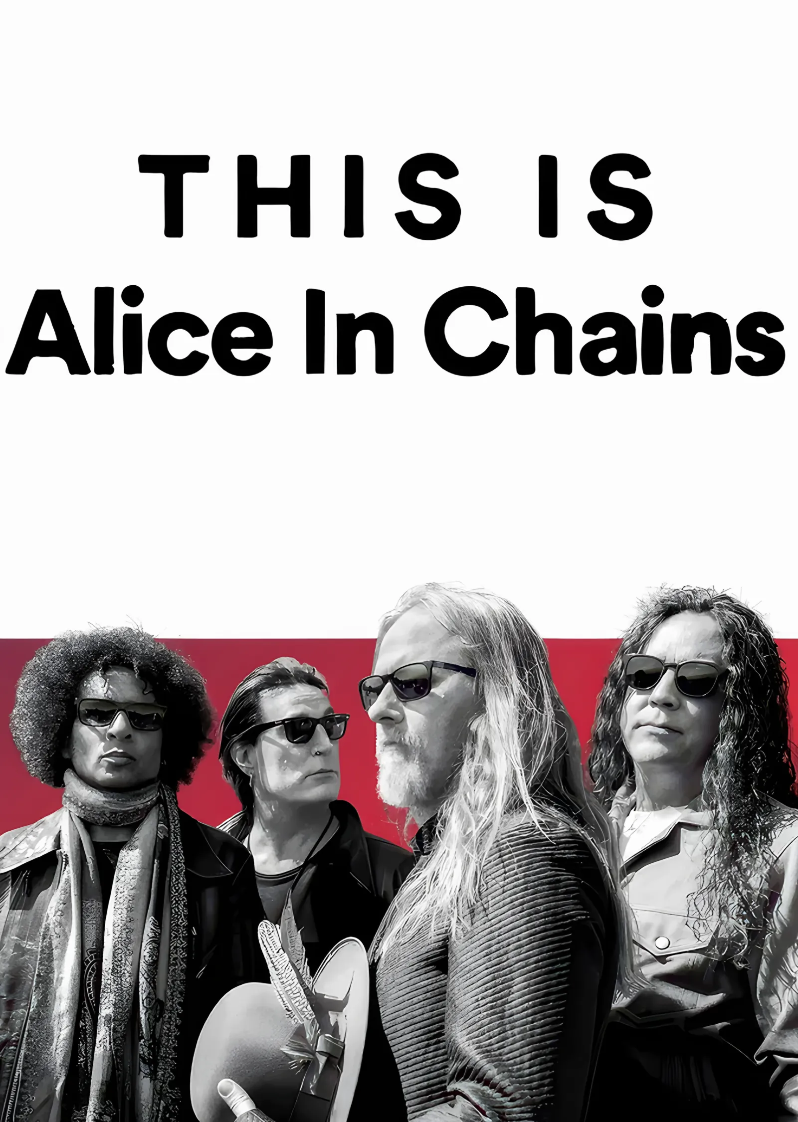 This Is Alice in Chains: Beyaz Zeminde Grup metal tablo