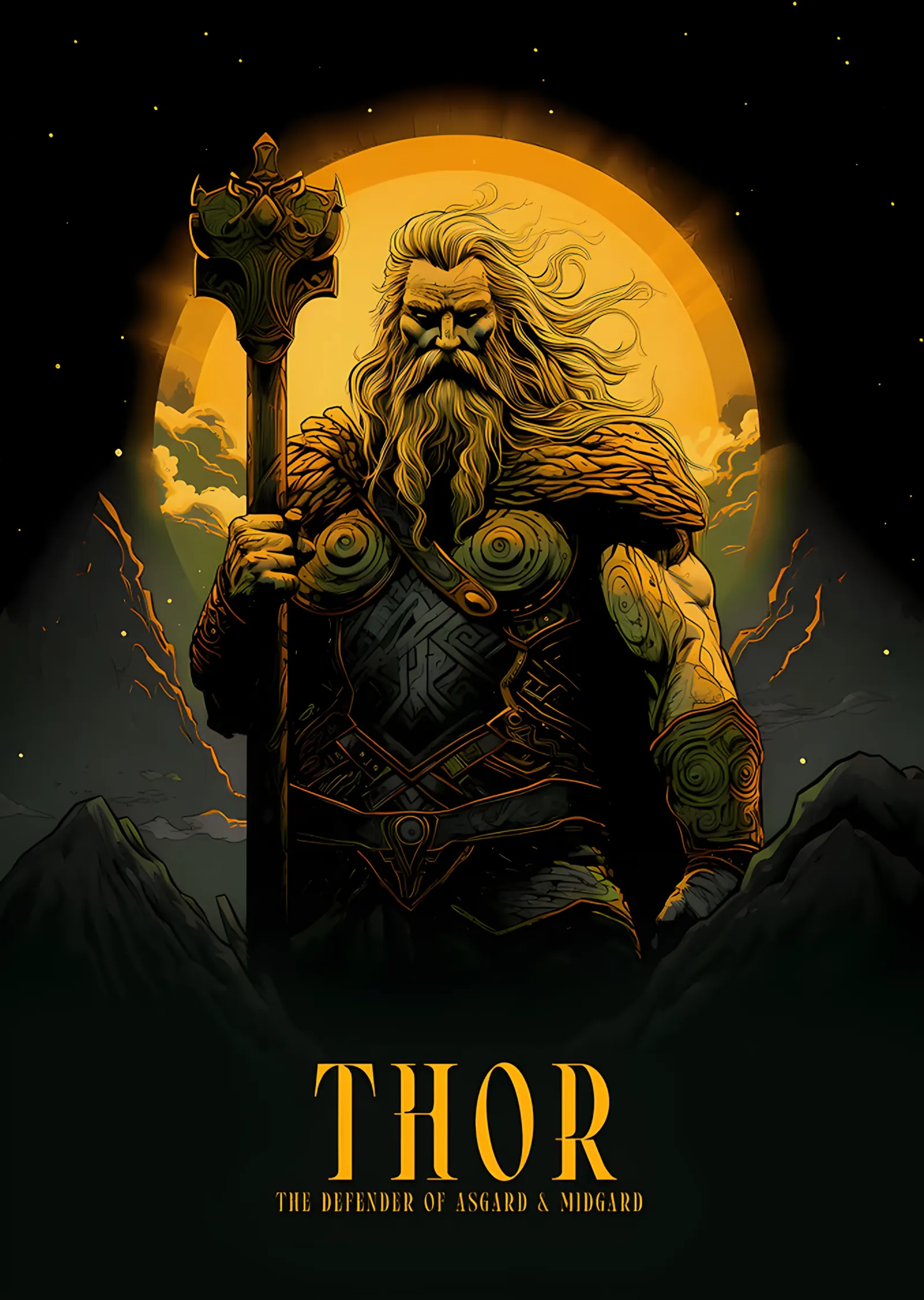 Thor - Asgard'ın Koruyucusu metal tablo