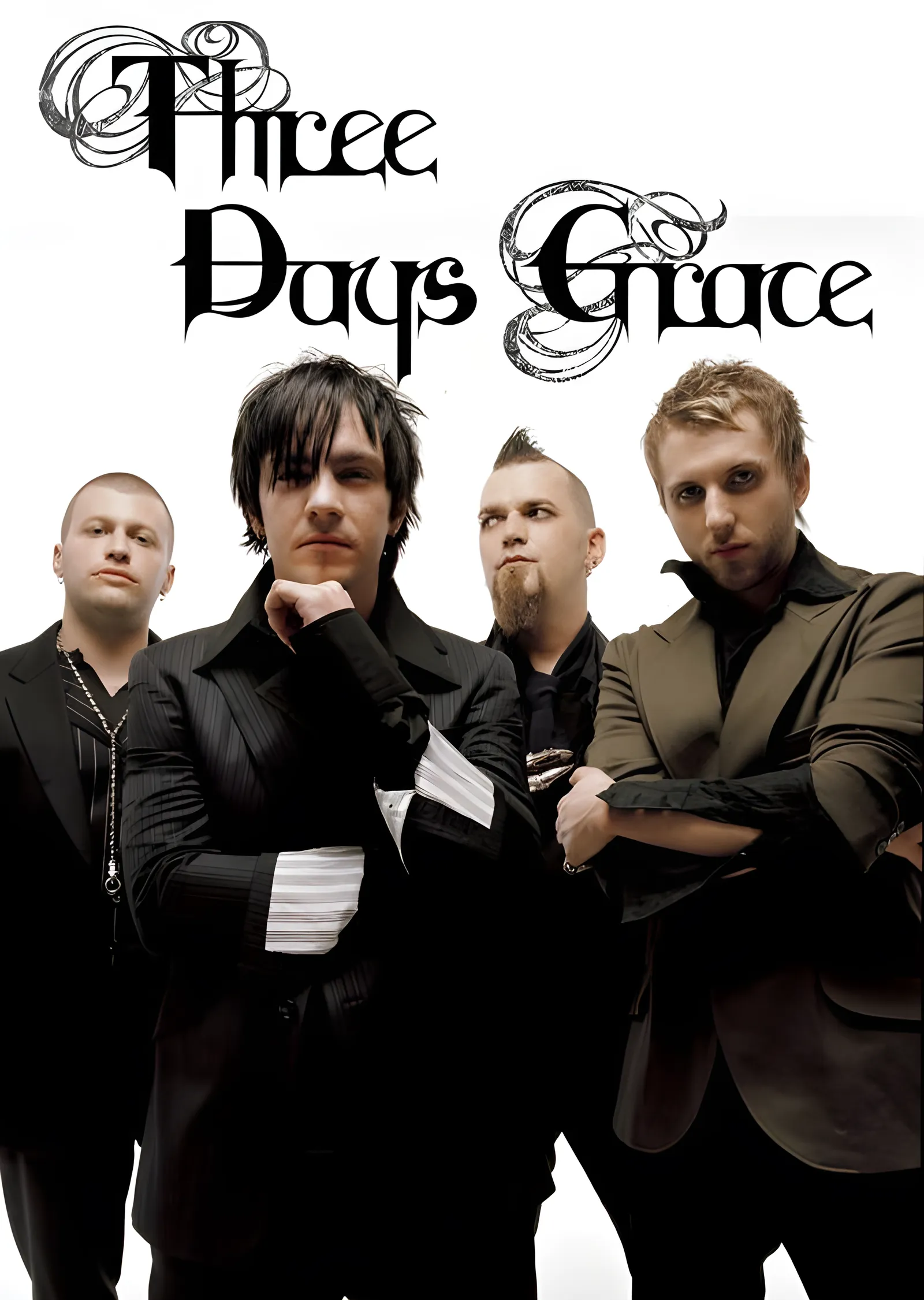 Three Days Grace - Grup Karesi metal tablo