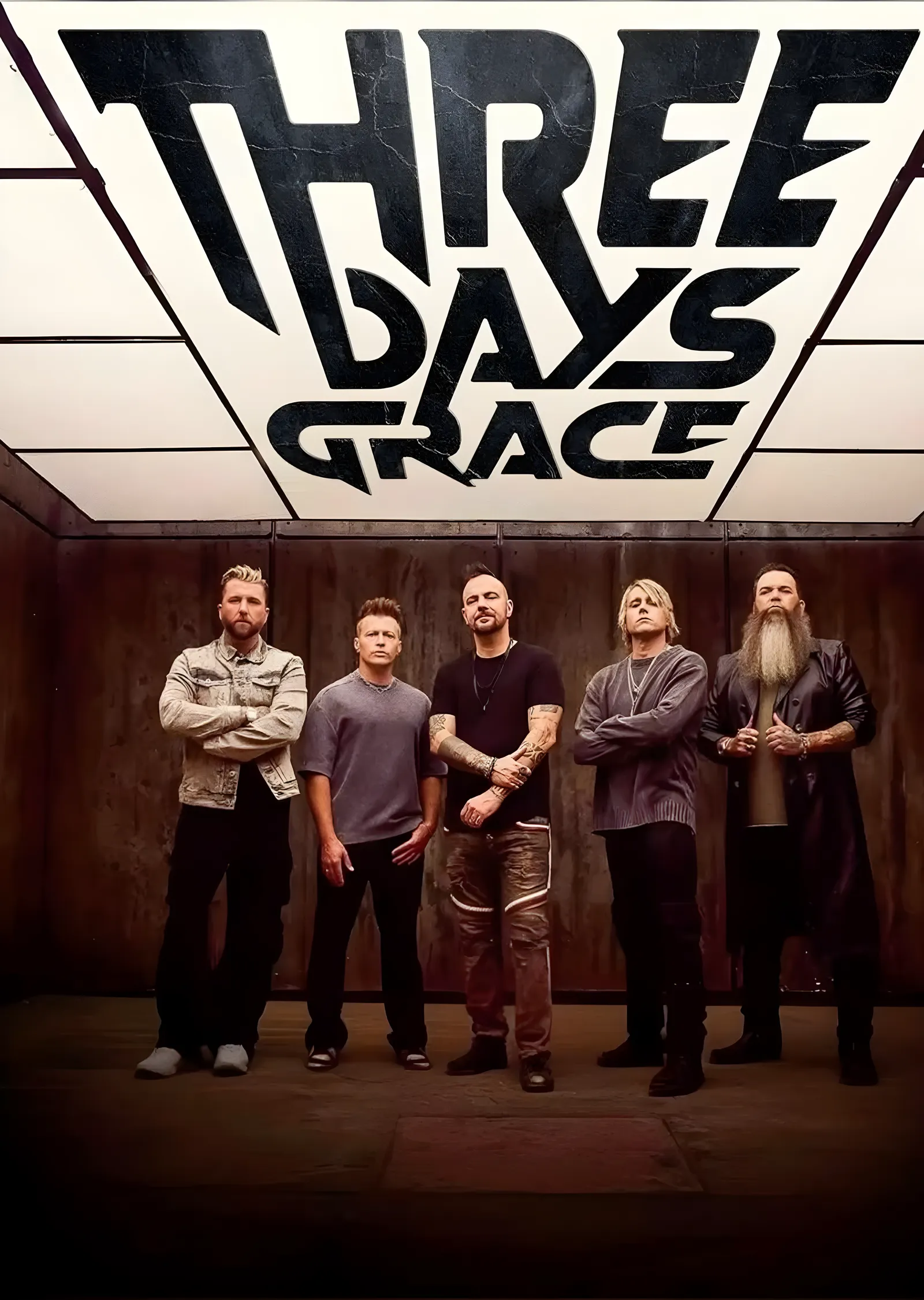 Three Days Grace - Yeni Kadro metal tablo