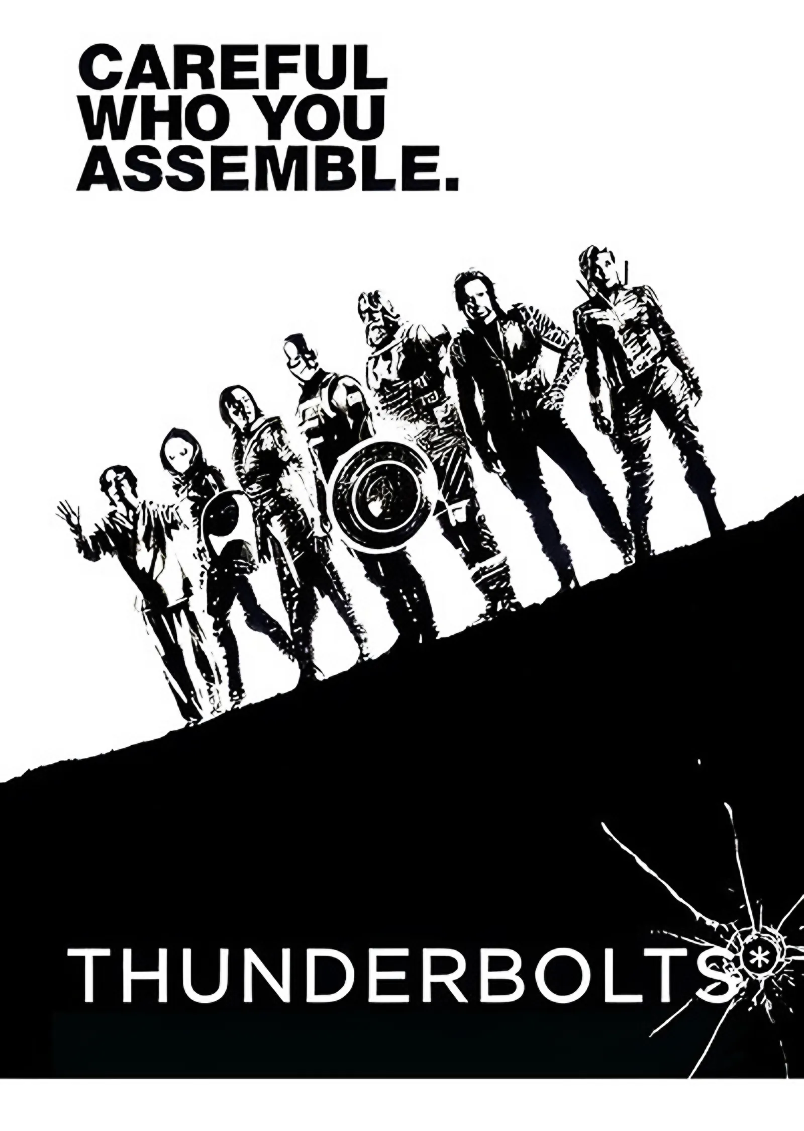 Thunderbolts - Careful Who You Assemble metal tablo