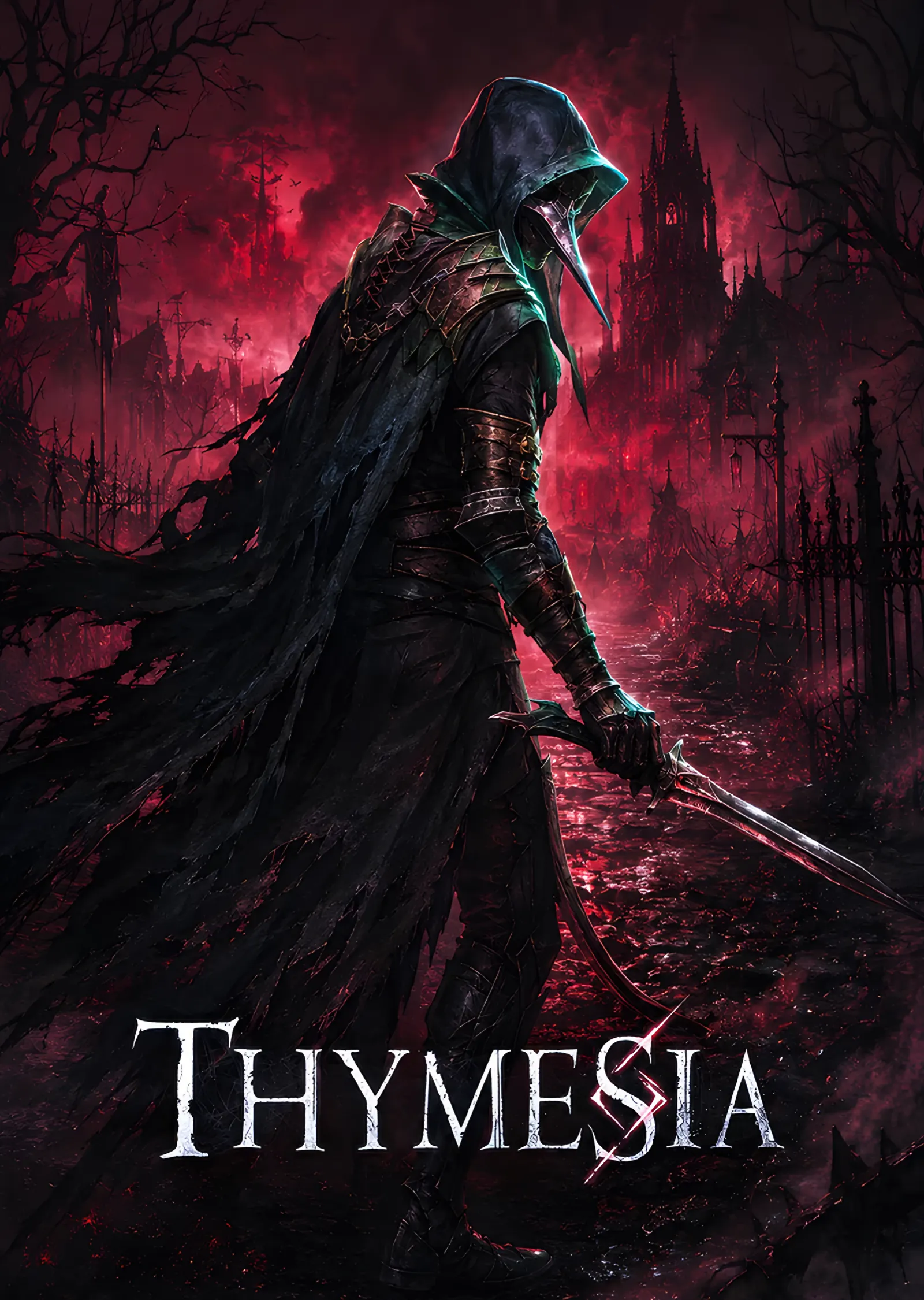 Thymesia: Kızıl Gökyüzünde Veba Doktoru metal tablo
