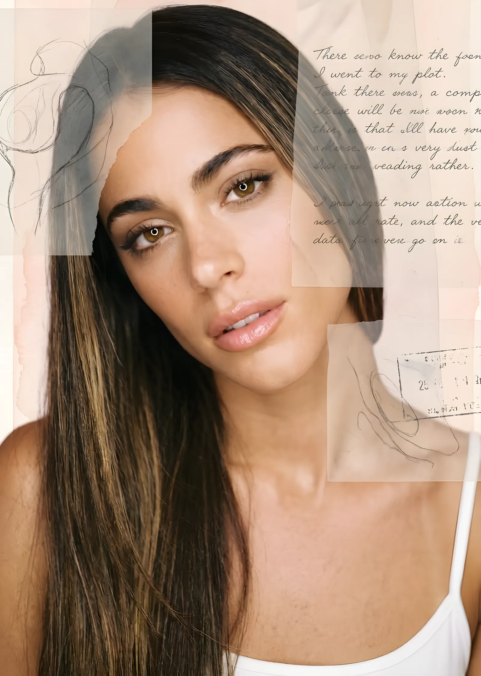 TINI - Beyaz Atlet metal tablo