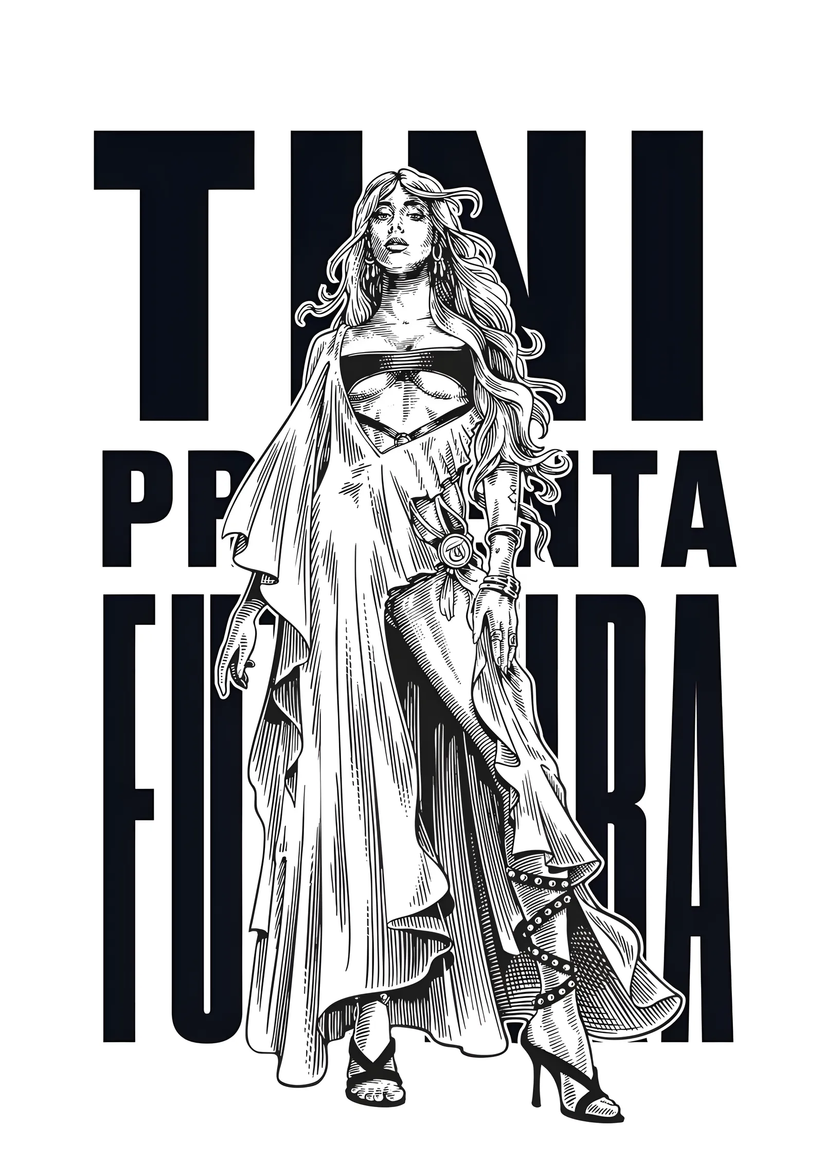 TINI - Futttura Çizgi Afiş metal tablo