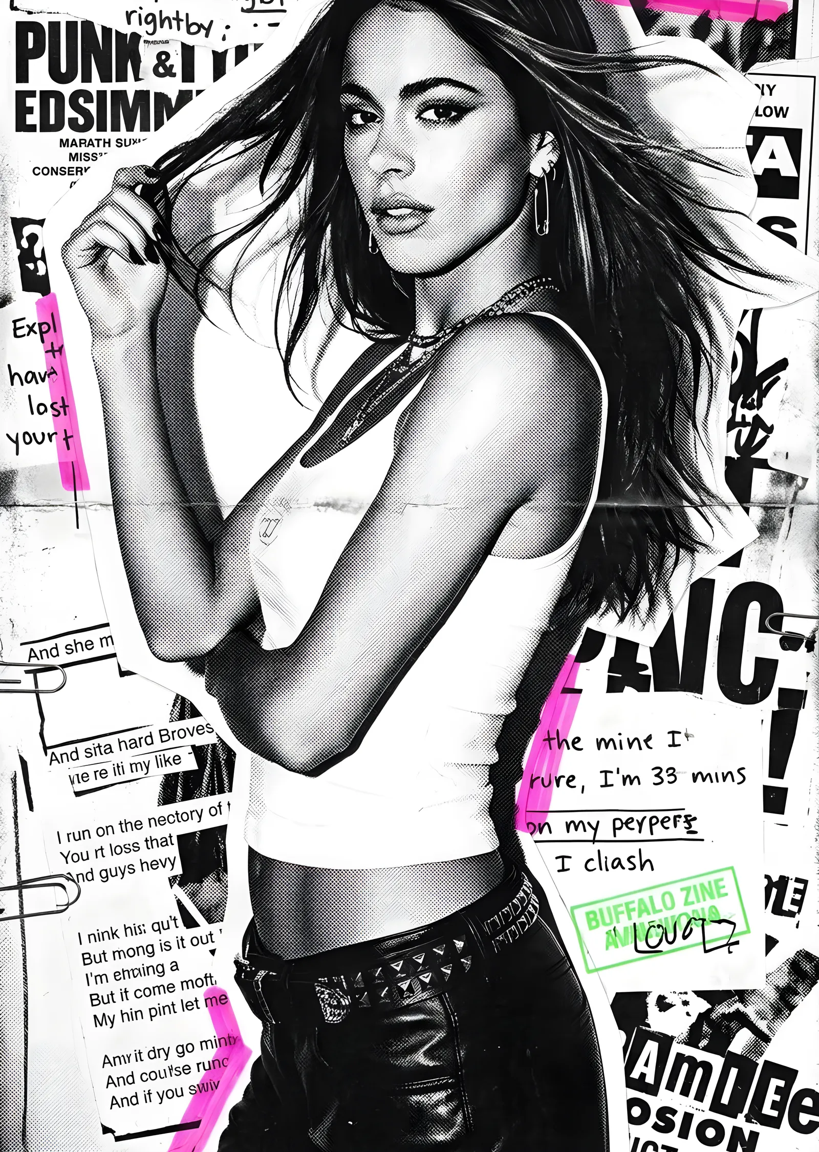 TINI - Punk Fanzin metal tablo