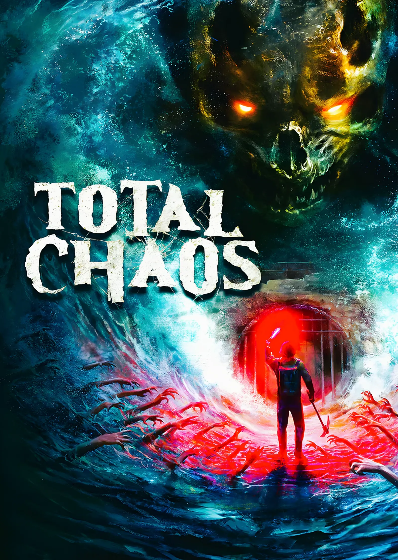 Total Chaos: Kanlı Denizde Yeşil Kafatası metal tablo