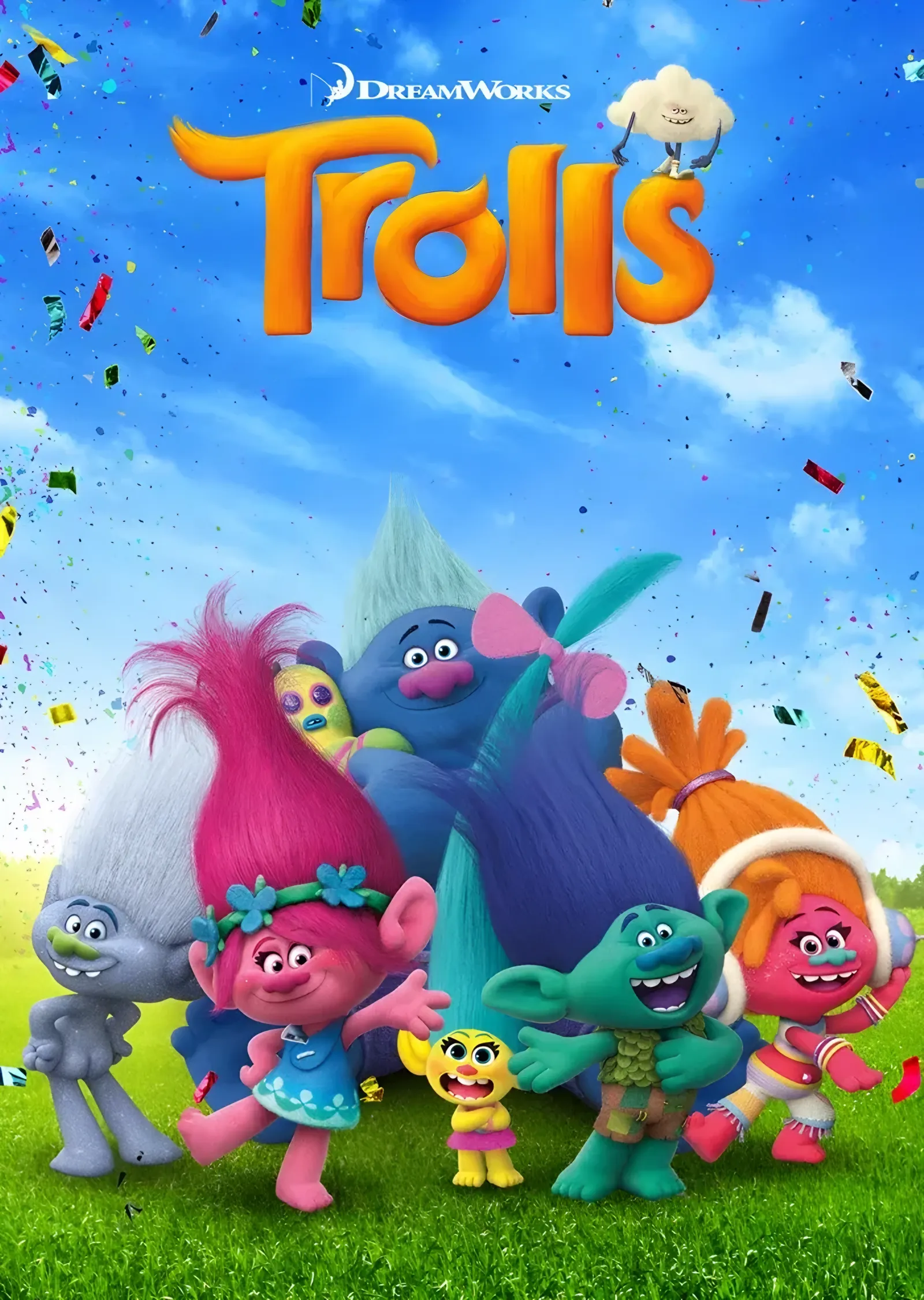 Trolls Grup Afişi metal tablo