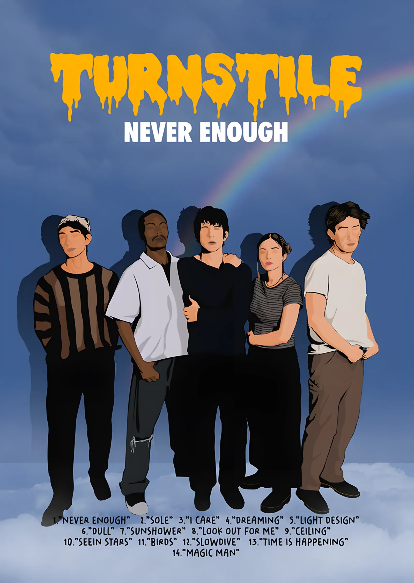 Turnstile - Never Enough metal tablo