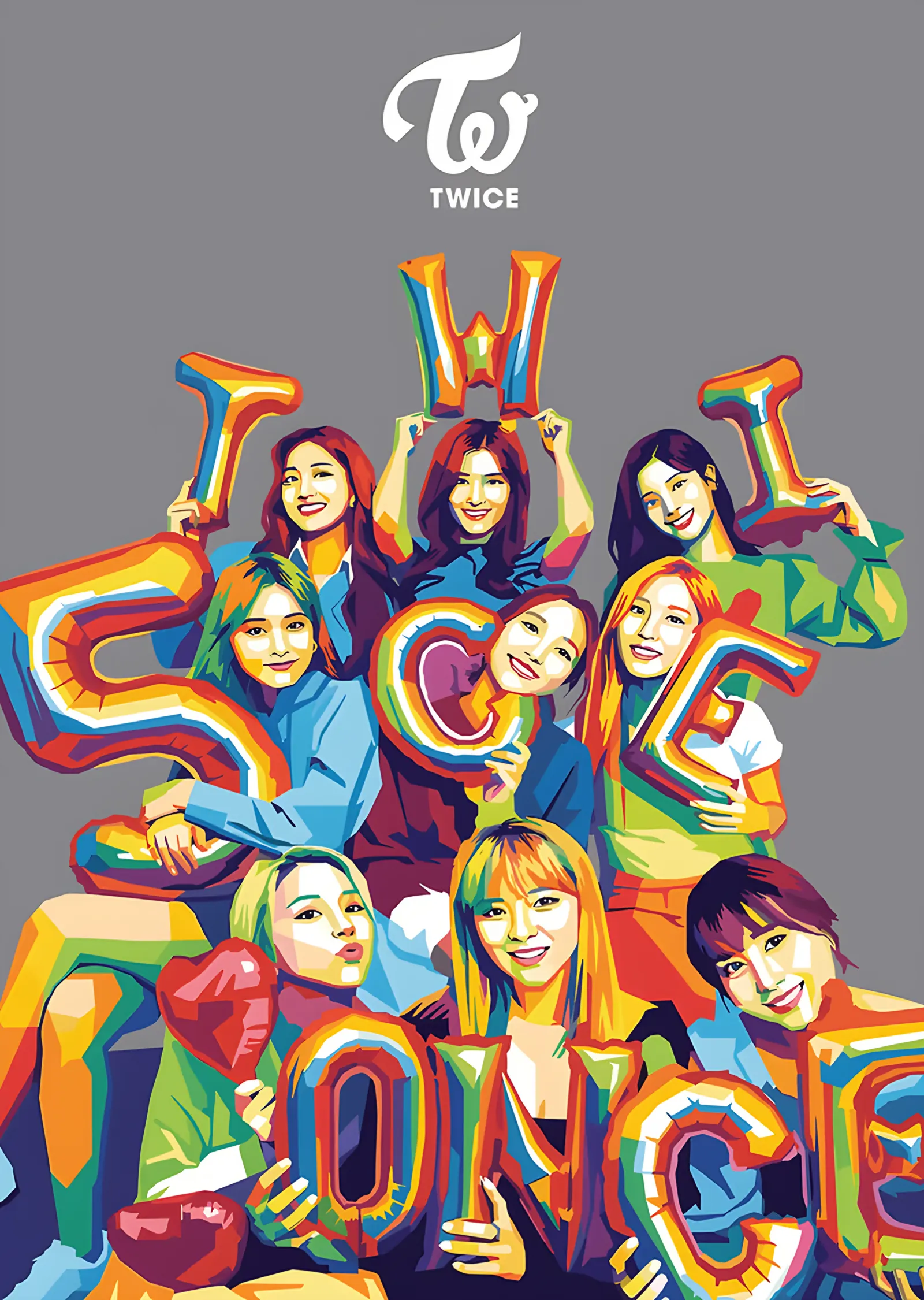 TWICE - Once metal tablo