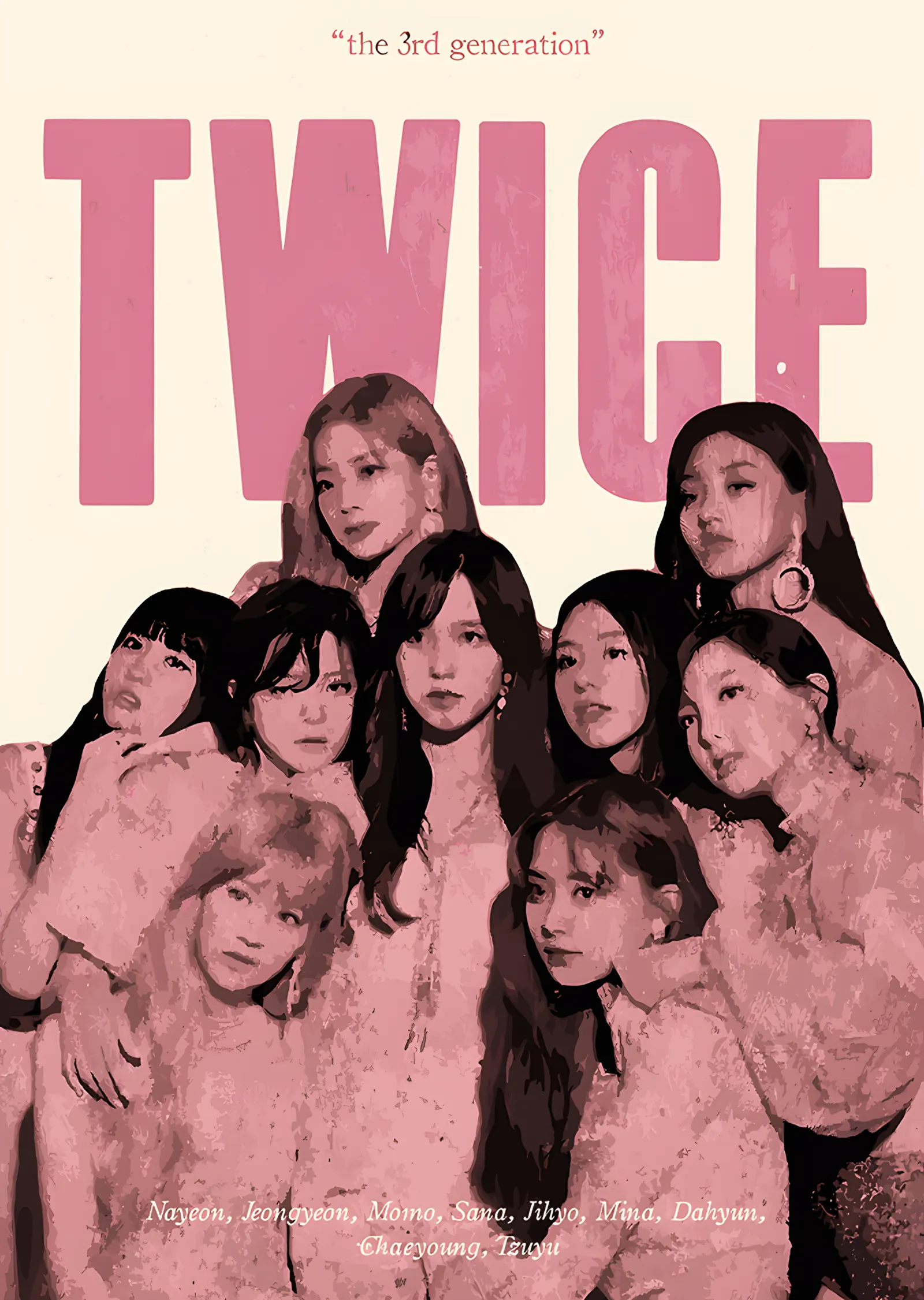 TWICE - The 3rd Generation metal tablo
