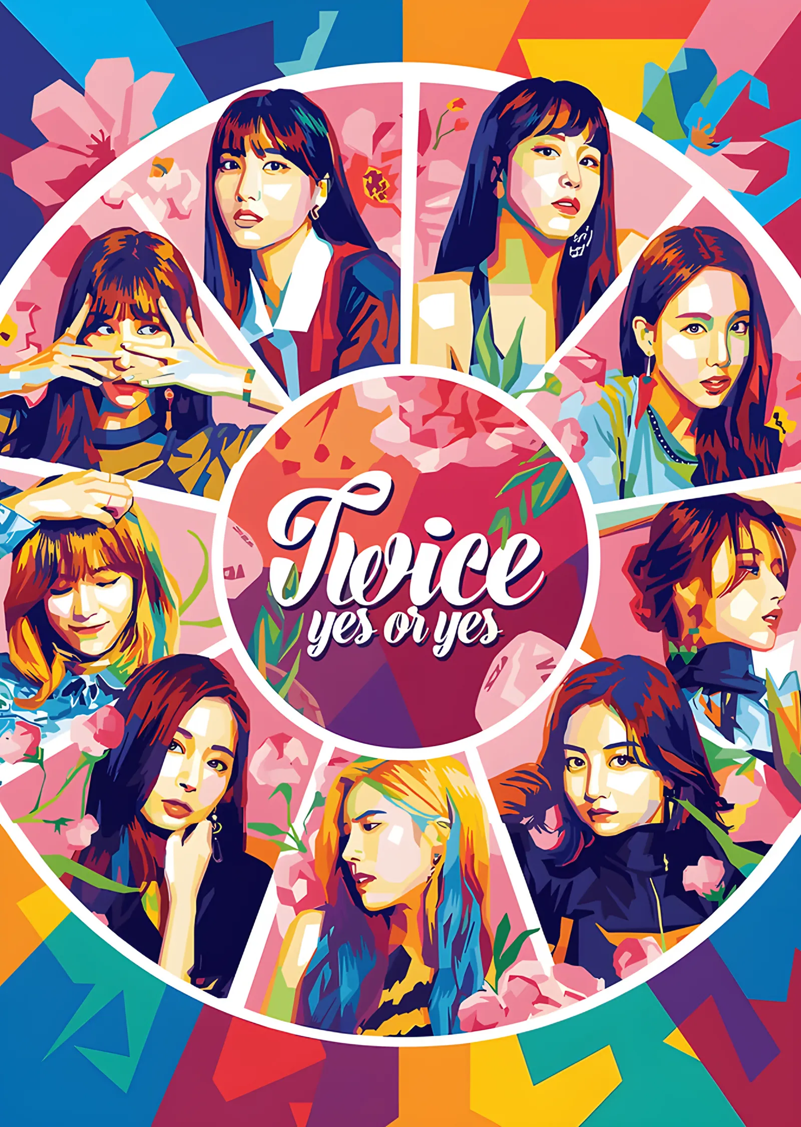 TWICE - Yes or Yes metal tablo