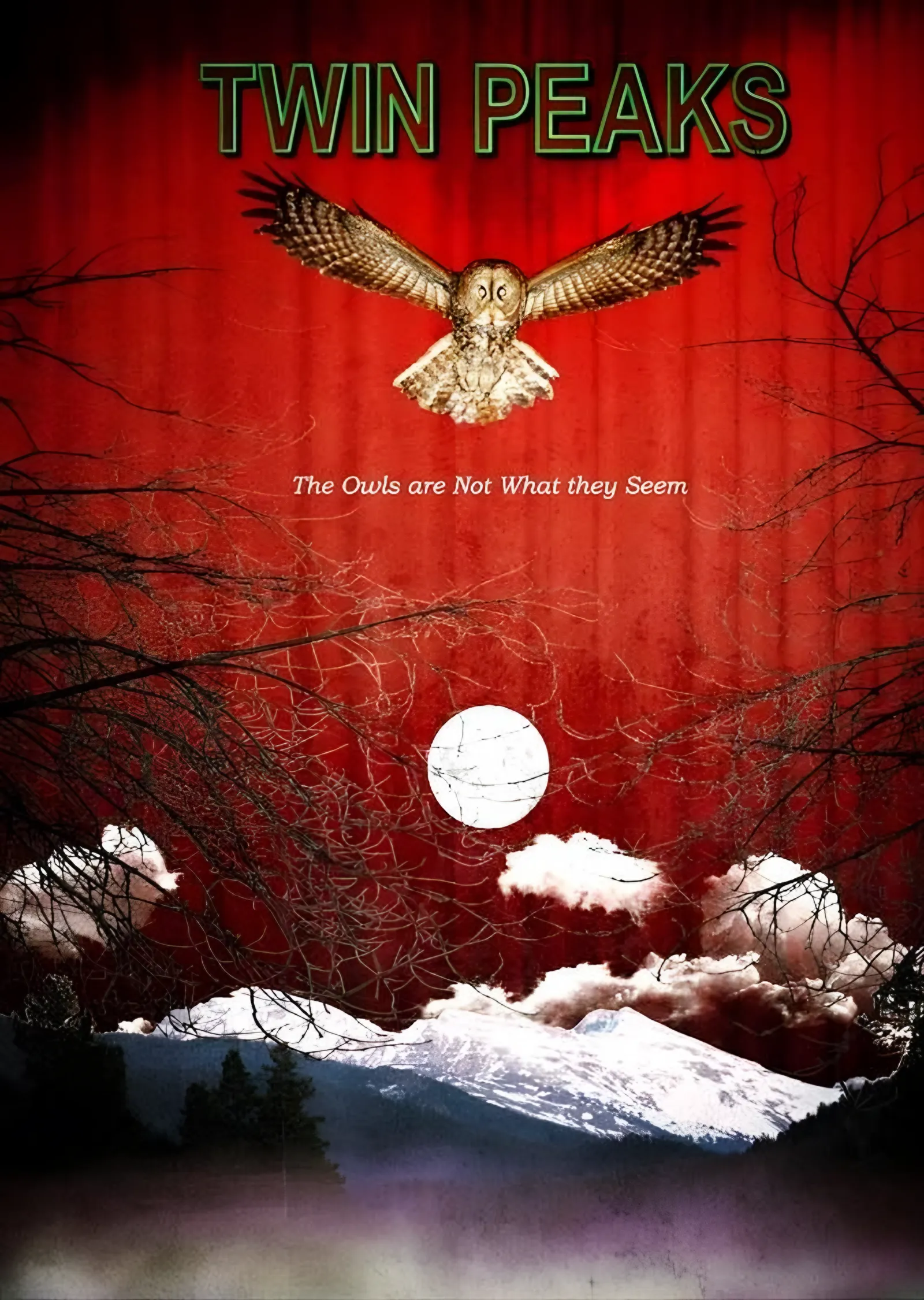 Twin Peaks - Baykuşlar Göründükleri Gibi Değil metal tablo