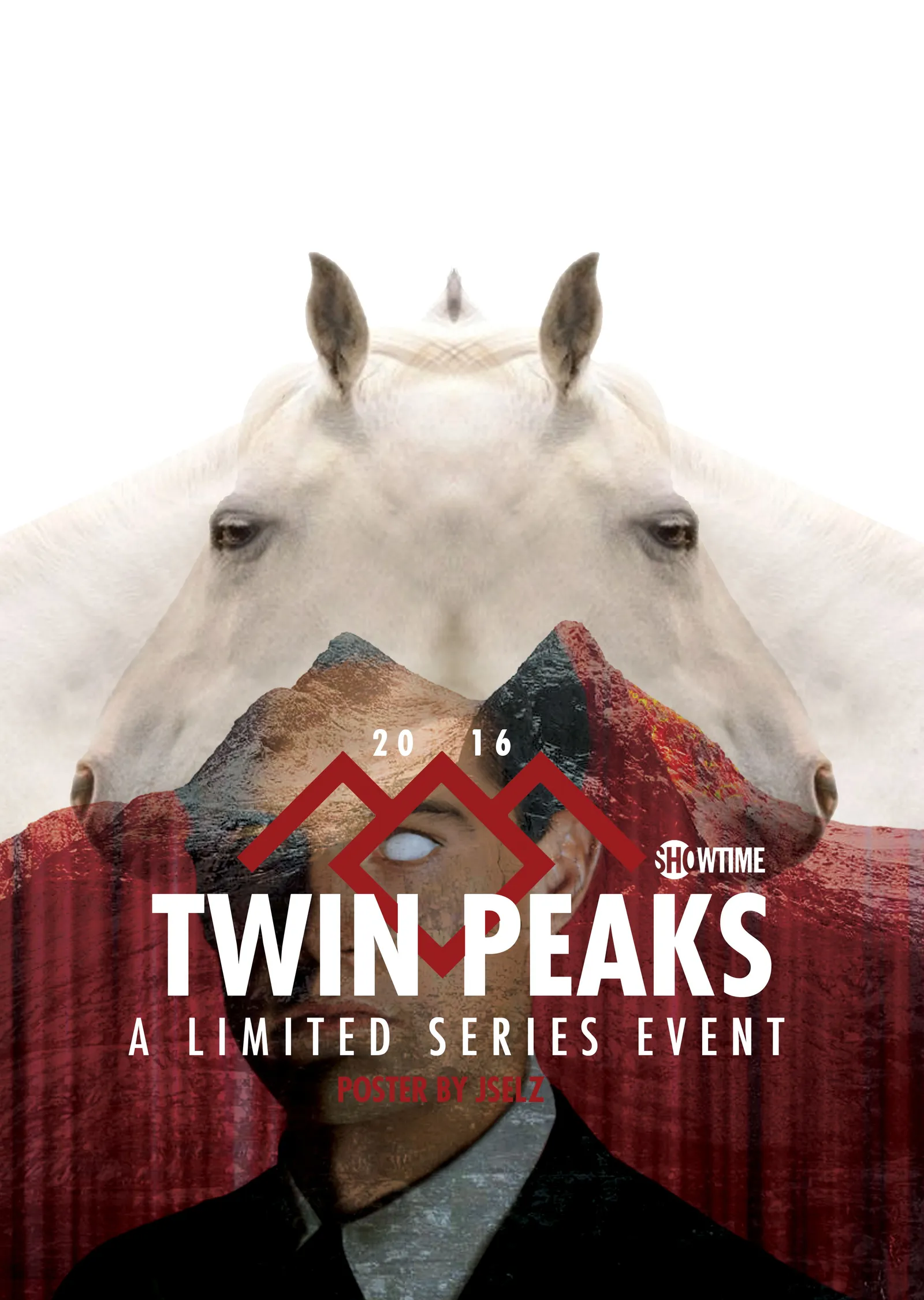 Twin Peaks - Beyaz Atlar metal tablo