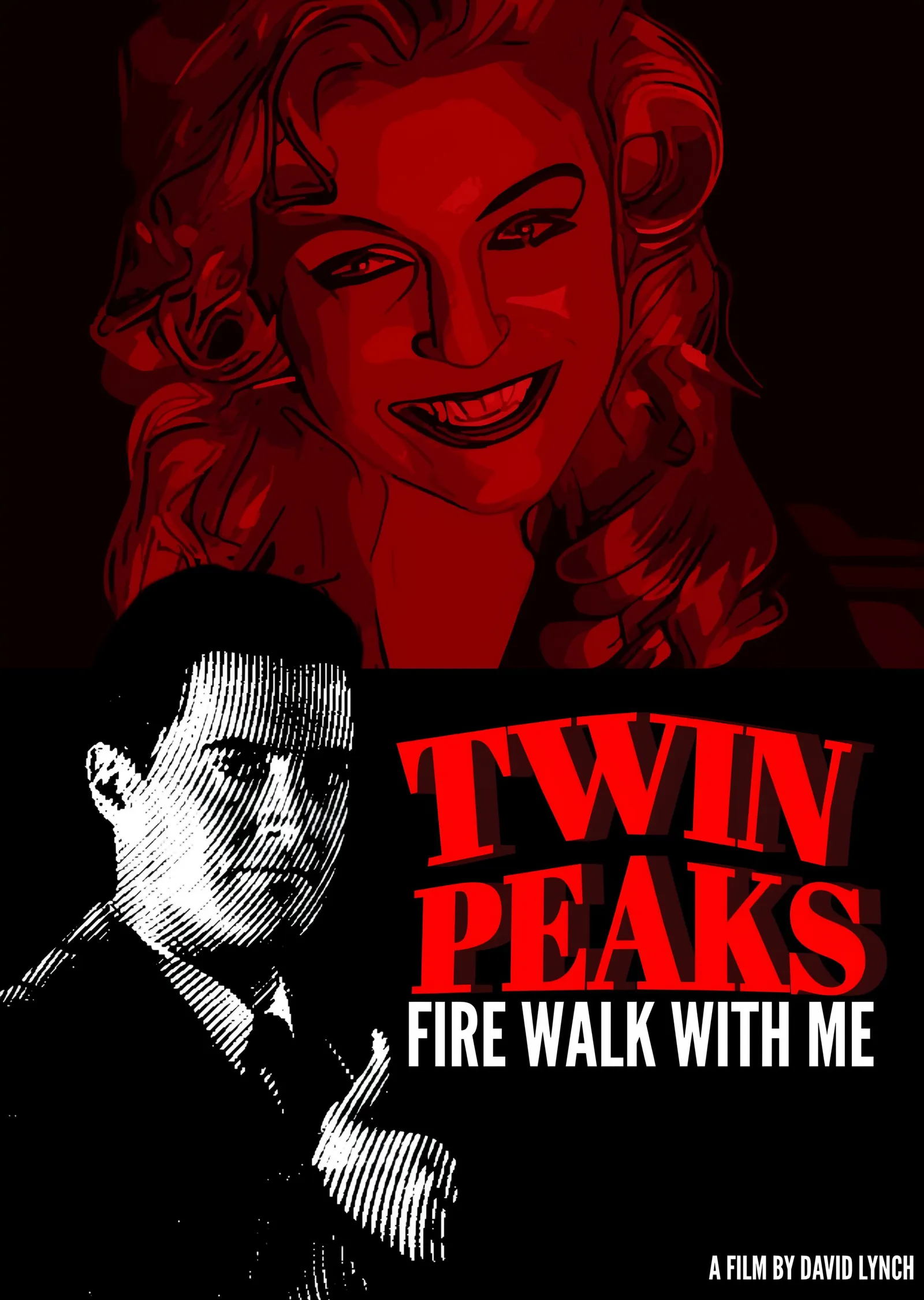 Twin Peaks - Fire Walk With Me Kızıl Afiş metal tablo