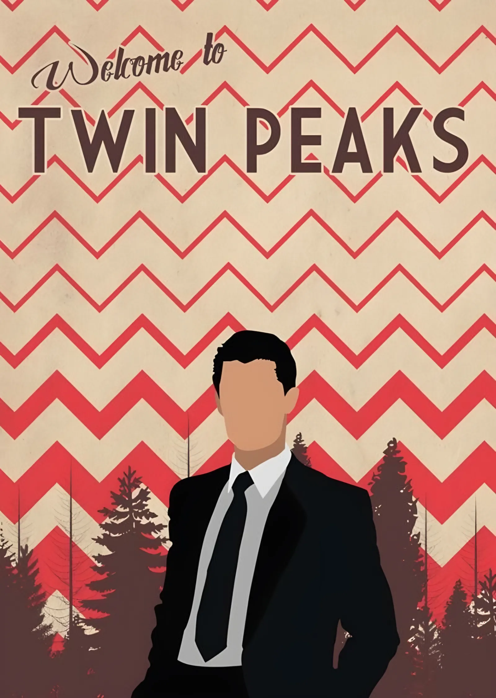 Twin Peaks - Hoş Geldiniz Afişi metal tablo