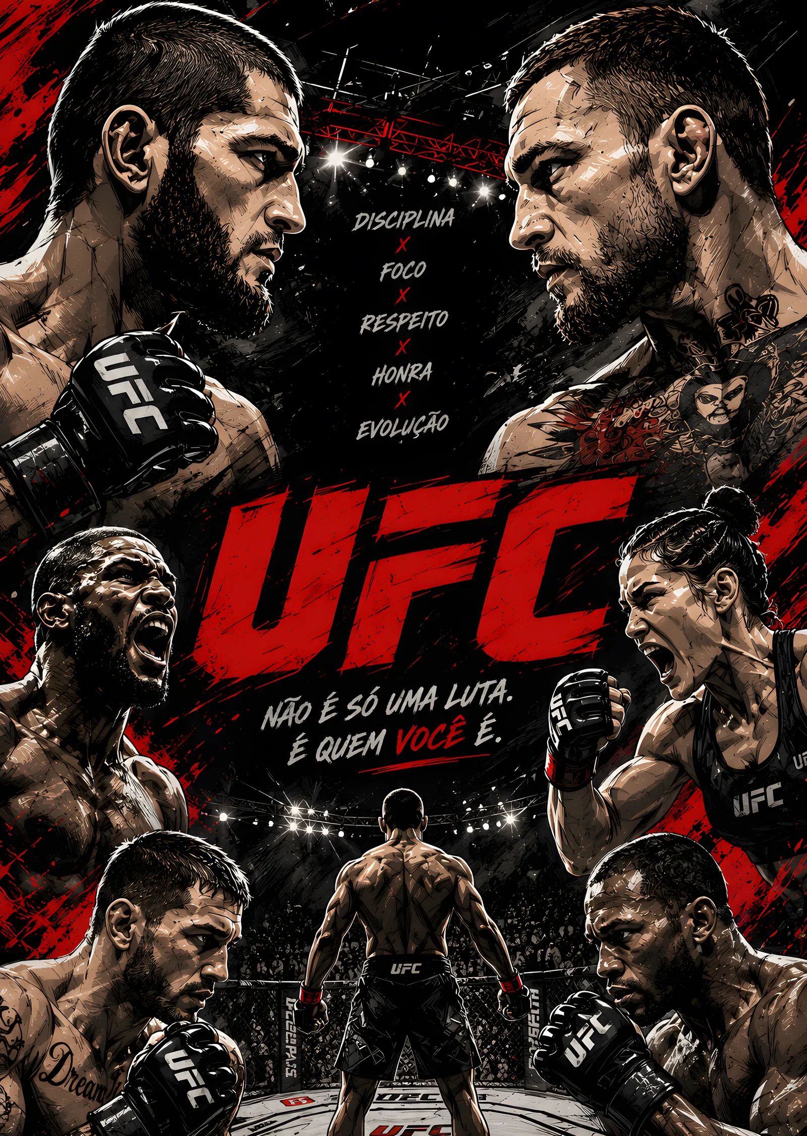 UFC: Não É Só Uma Luta metal tablo