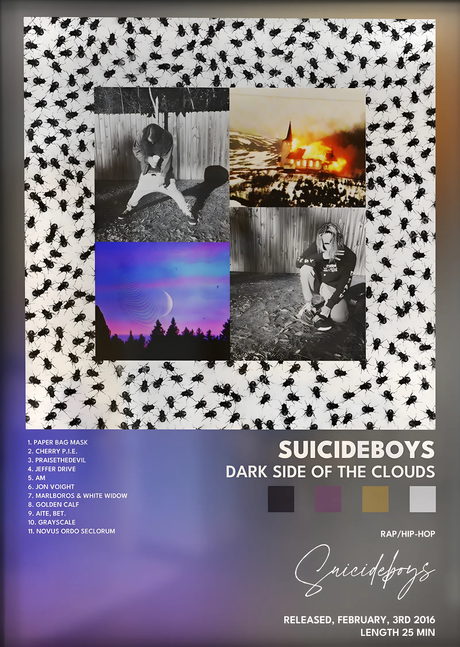 $uicideboy$: Dark Side of the Clouds metal tablo