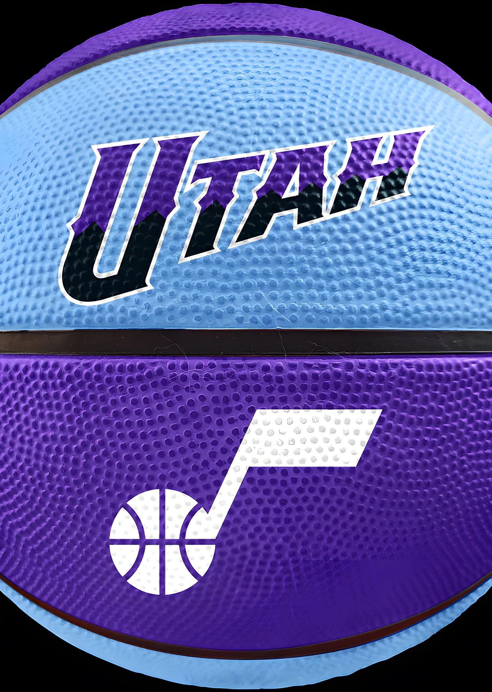 Utah Jazz - Basketbol Topu metal tablo