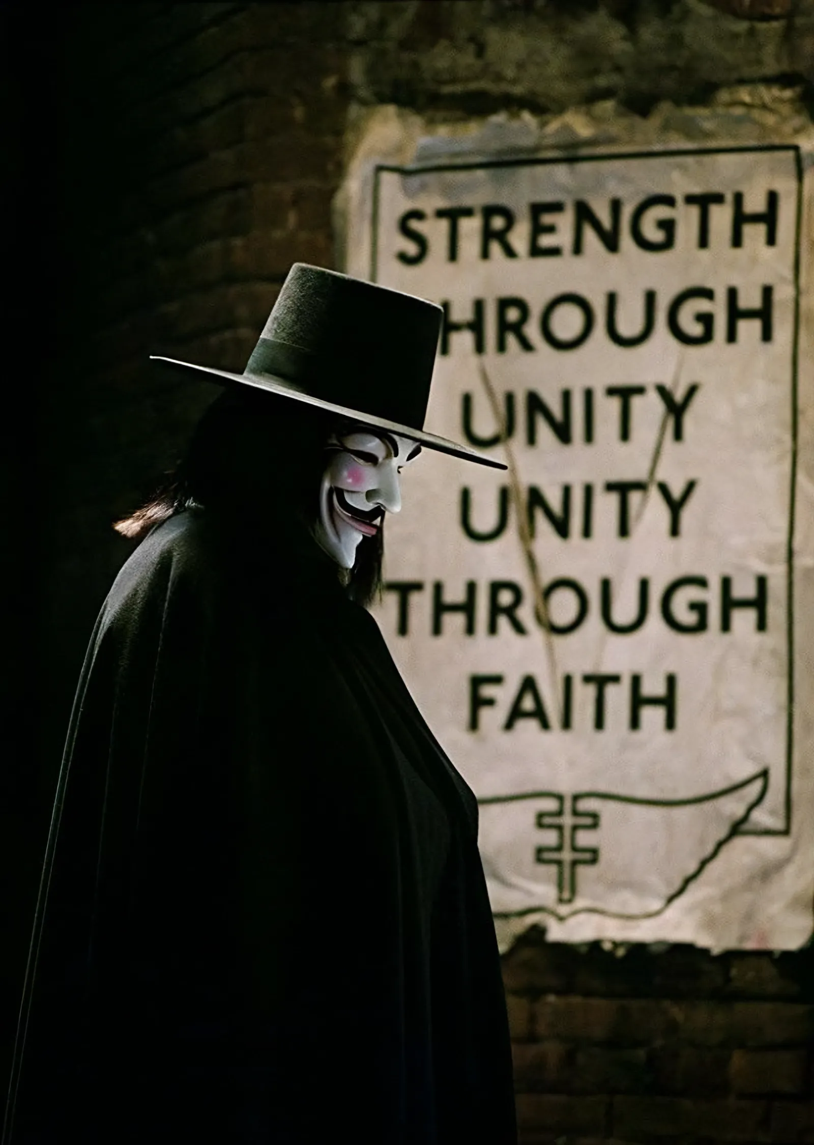 V for Vendetta: Strength Through Unity metal tablo