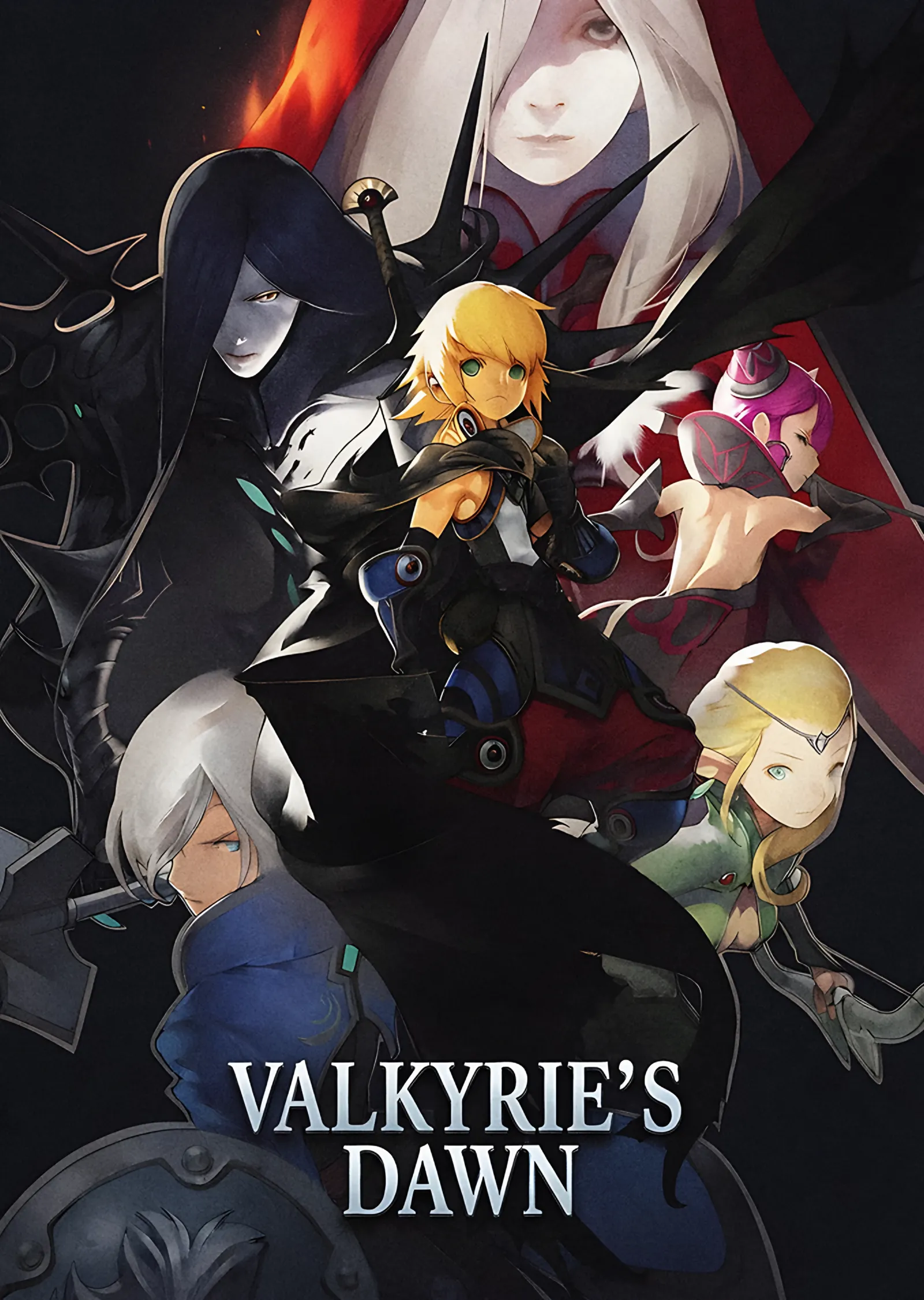 Valkyrie's Dawn: Beyaz Saçlı Savaşçı ve Kadro metal tablo