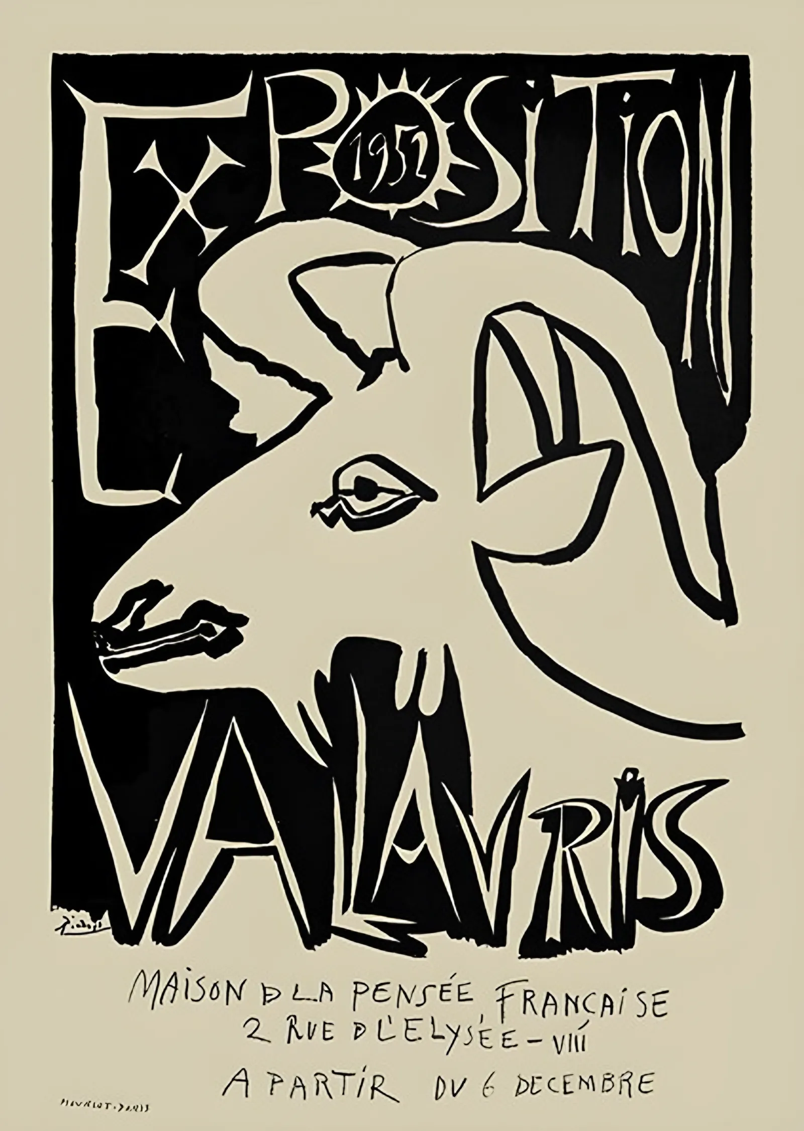 Vallauris Sergi Afişi - Pablo Picasso metal tablo