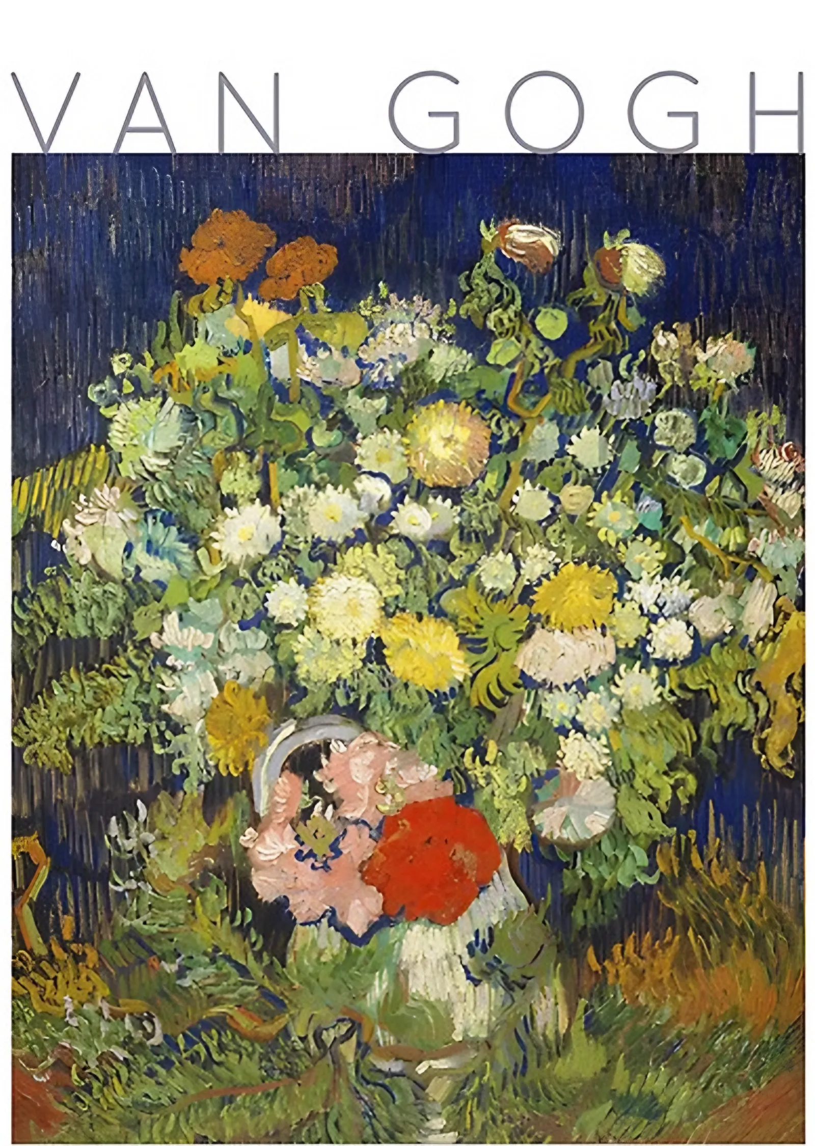 Vazoda Çiçek Buketi - Vincent van Gogh metal tablo