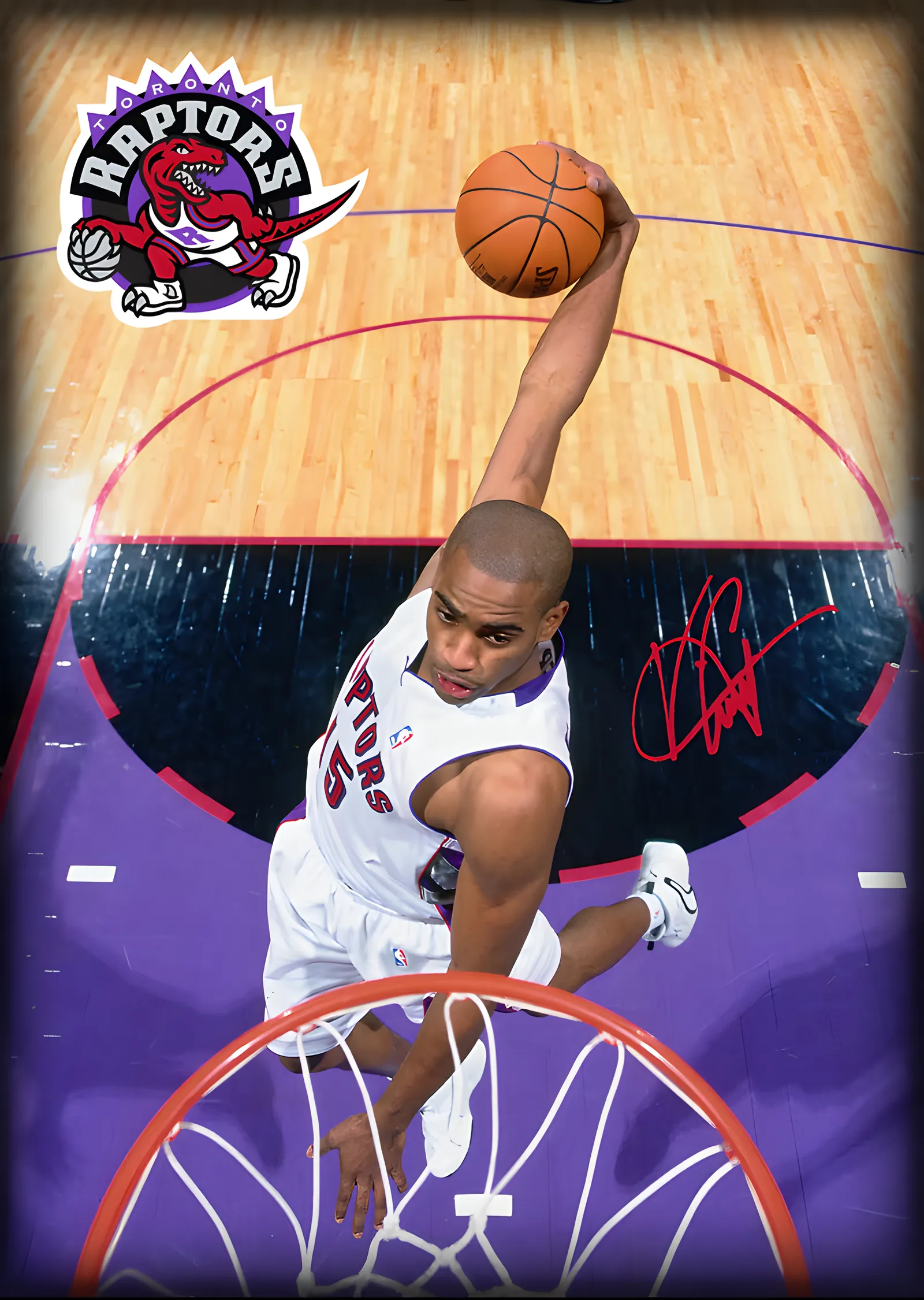 Vince Carter - Toronto Raptors metal tablo