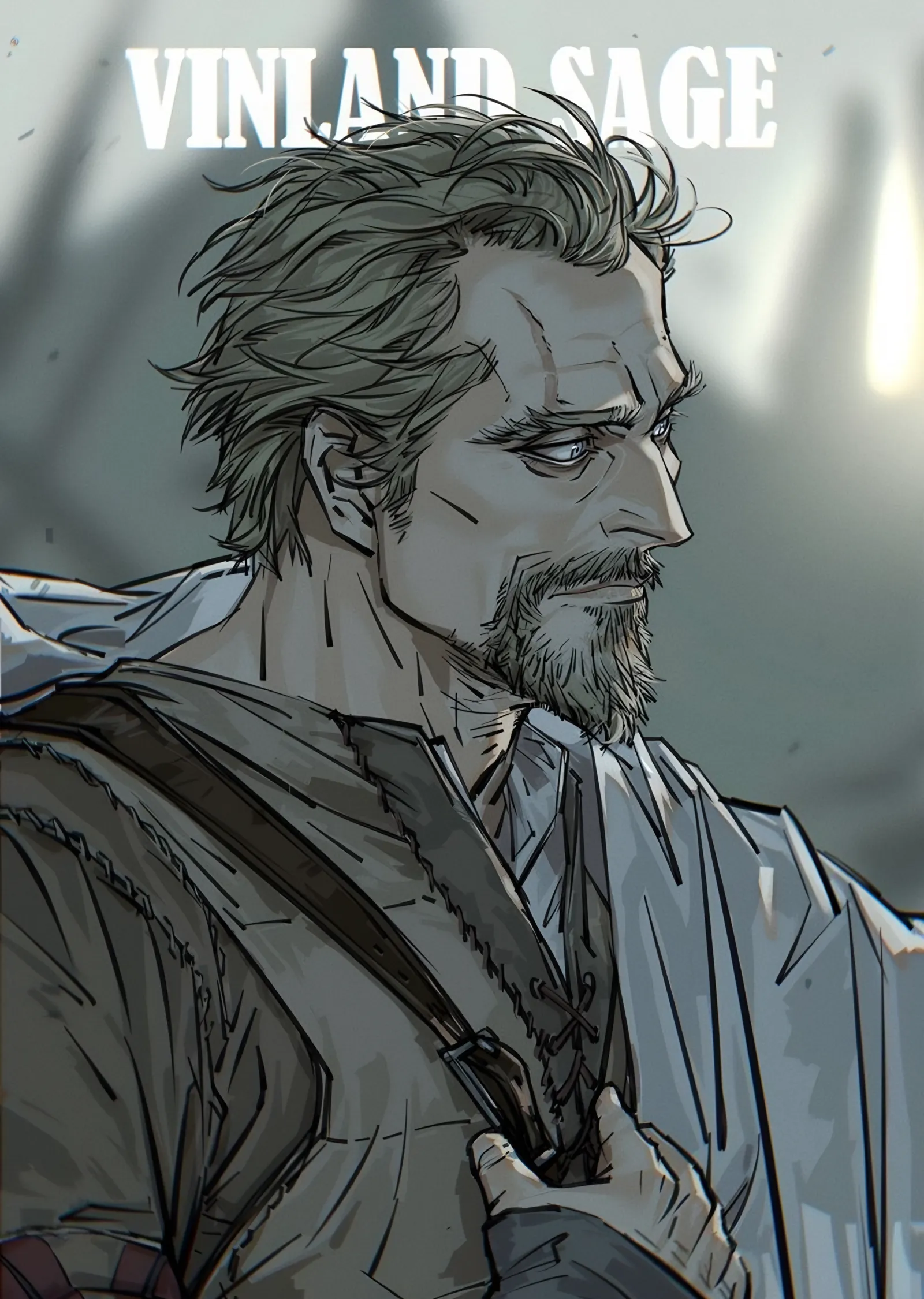 Vinland Saga: Sakallı Savaşçı Portresi metal tablo