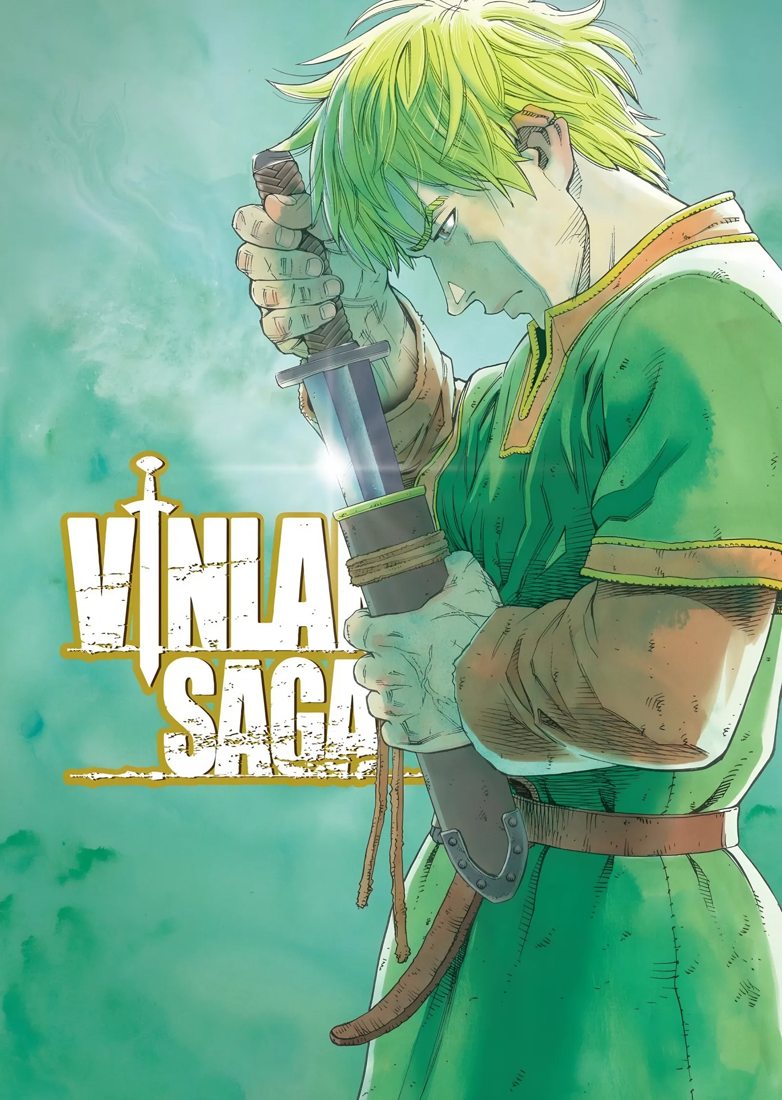 Vinland Saga: Yeşil Zeminde Thorfinn metal tablo