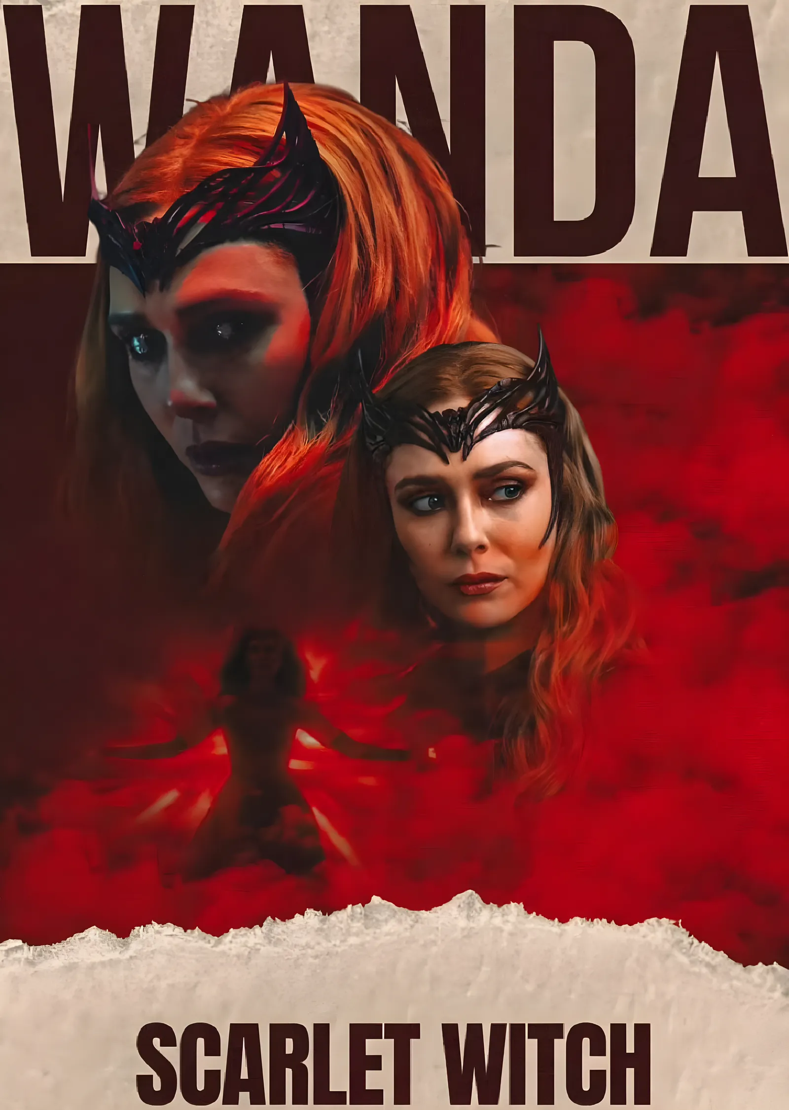 Wanda Maximoff - Scarlet Witch metal tablo