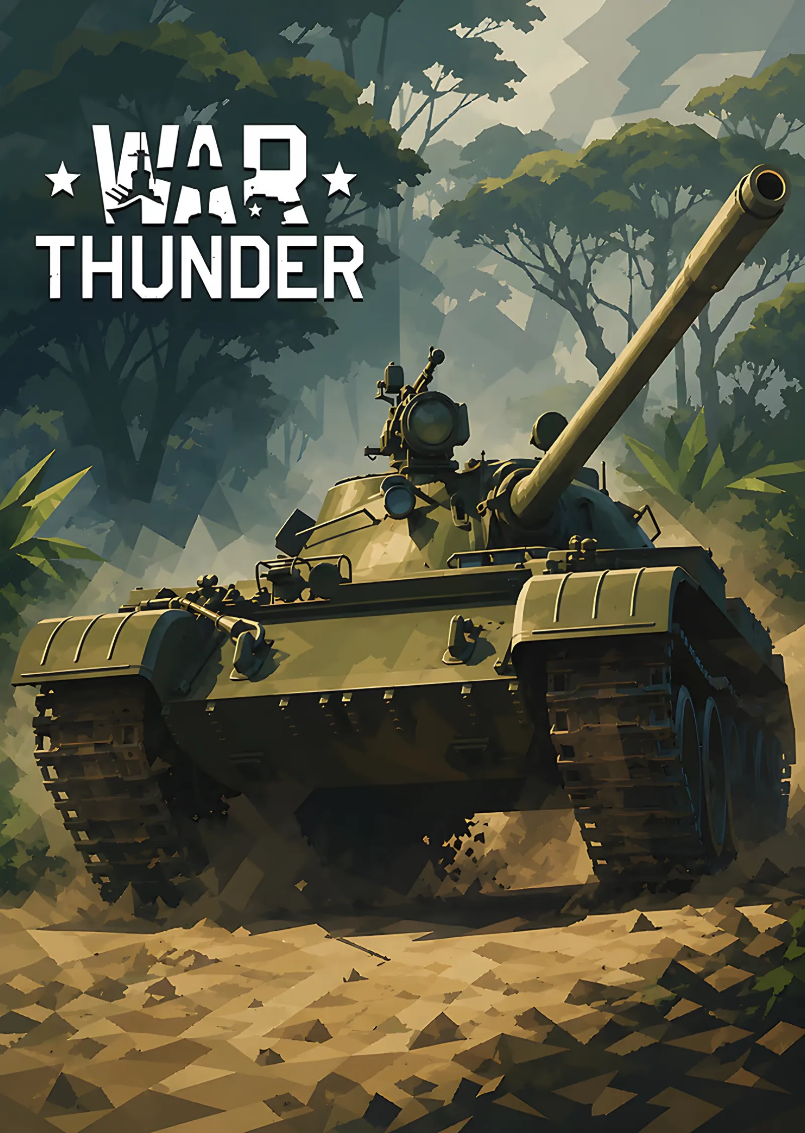 War Thunder: Ormanda Kamufle Tank metal tablo