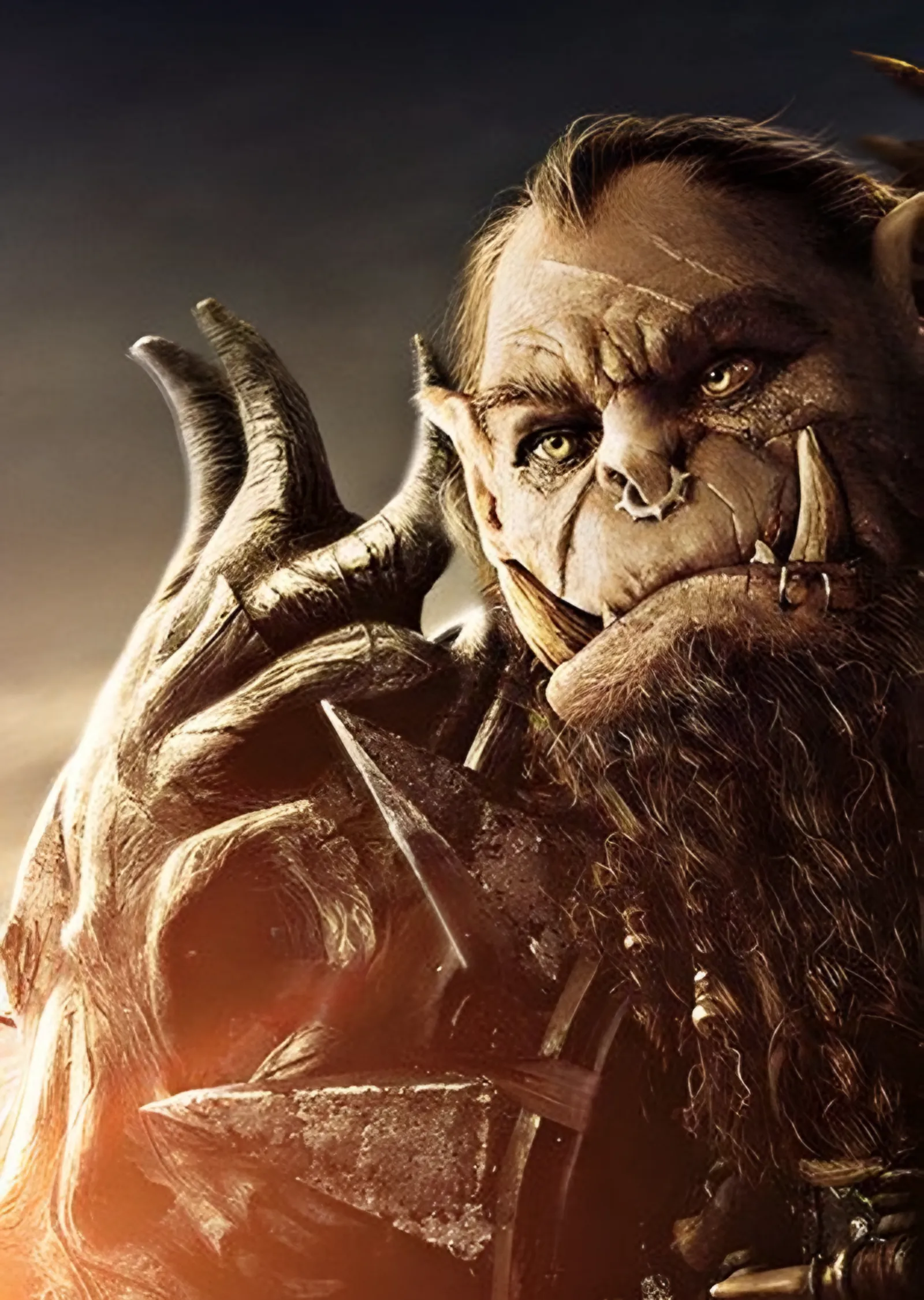 Warcraft - Boynuzlu Ork metal tablo