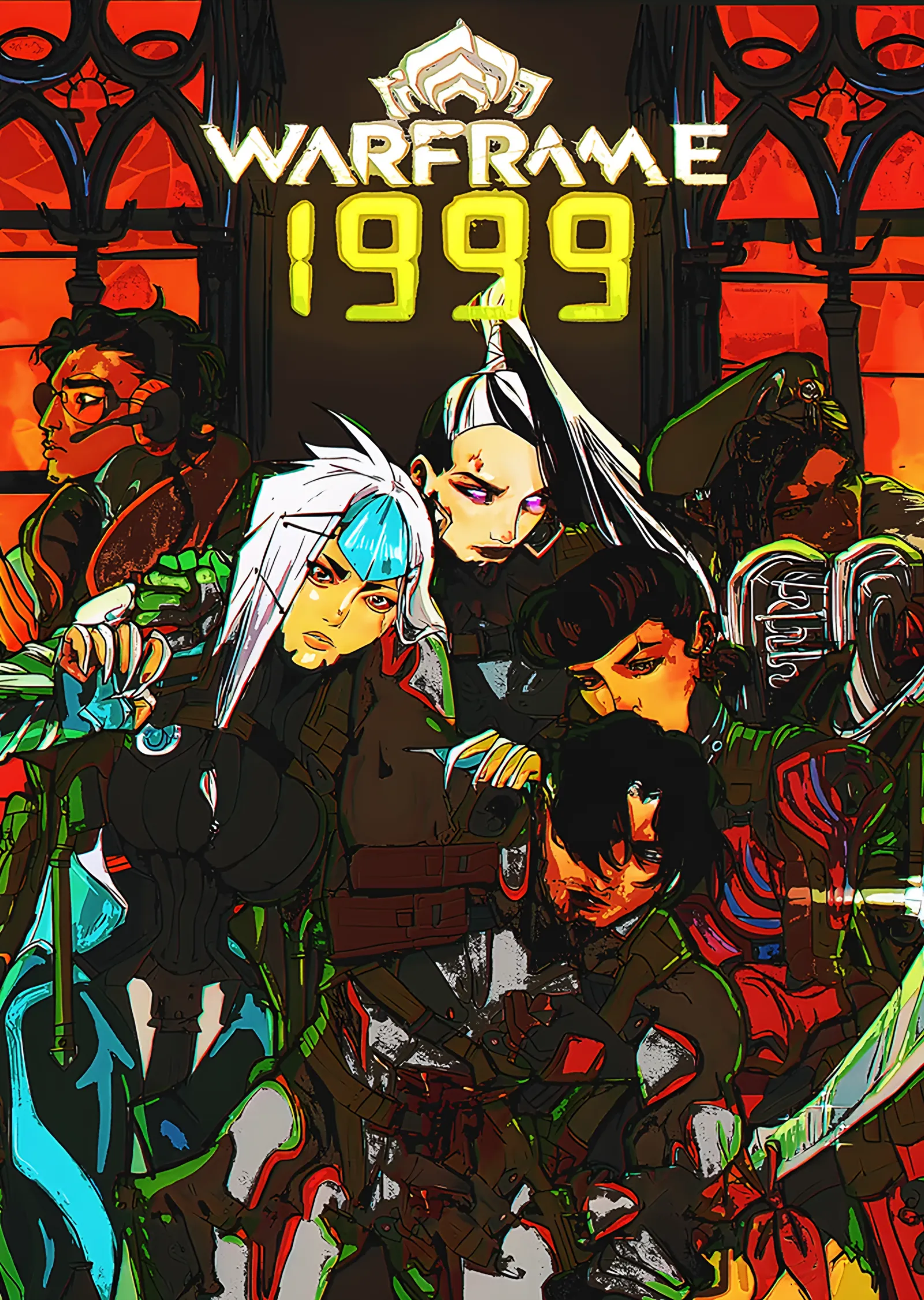 Warframe 1999: Vitray Zeminde Punk Kadro metal tablo