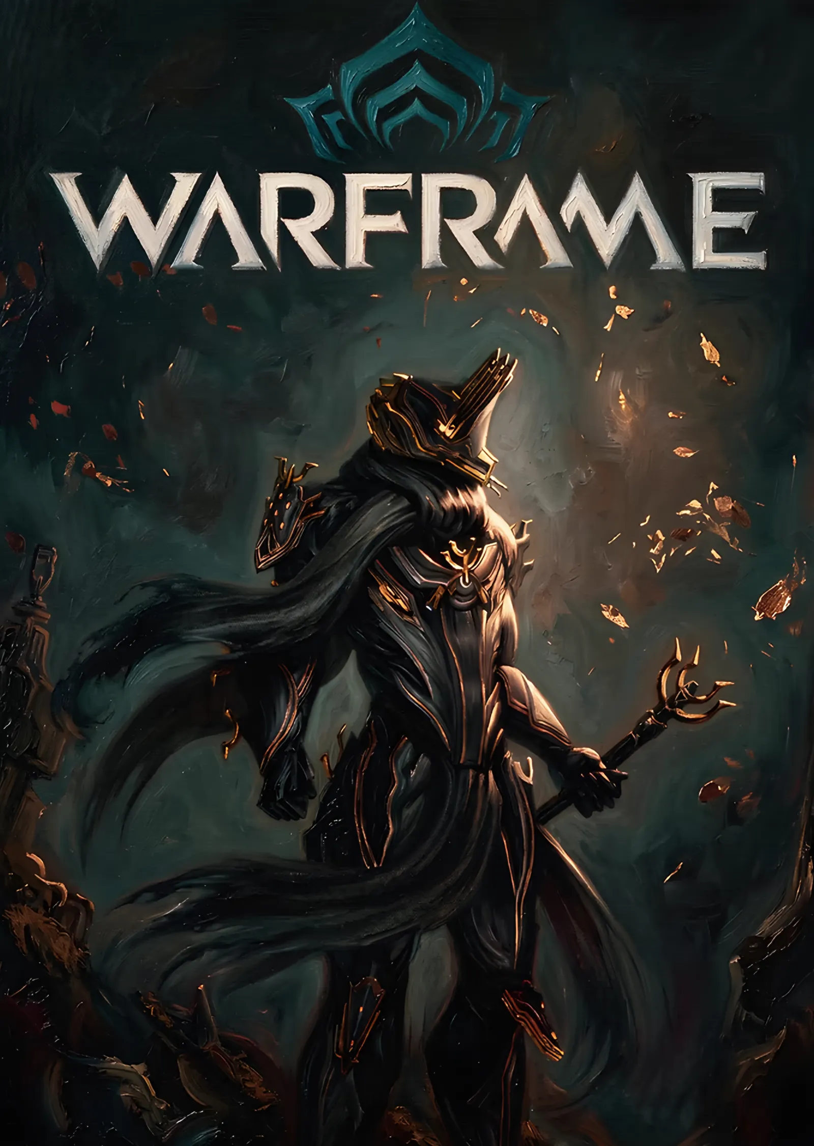 Warframe: Karanlıkta Pençeli Zırh metal tablo