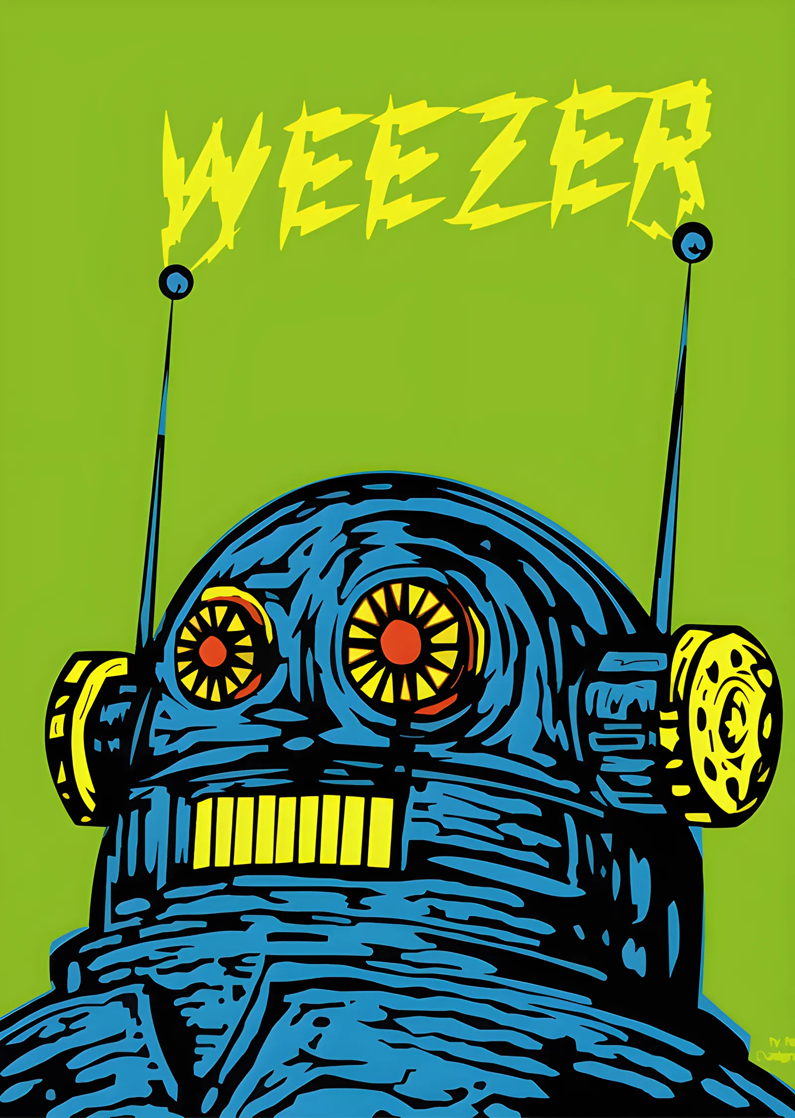 Weezer - Robot metal tablo