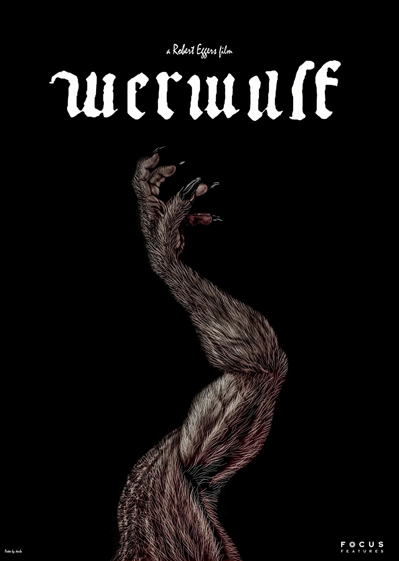 Werwulf Pençe metal tablo