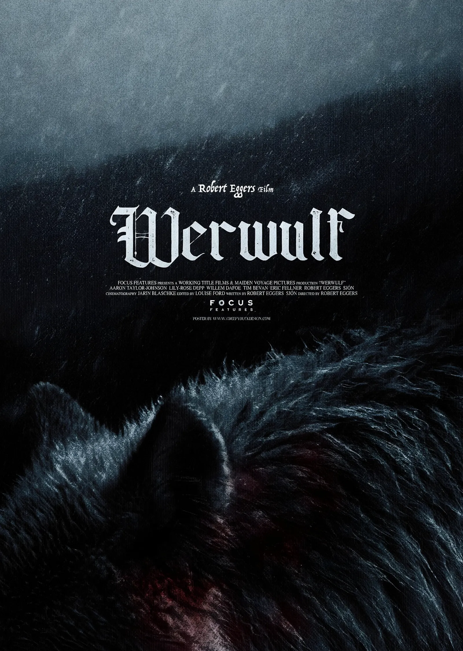 Werwulf Siyah Kürk metal tablo