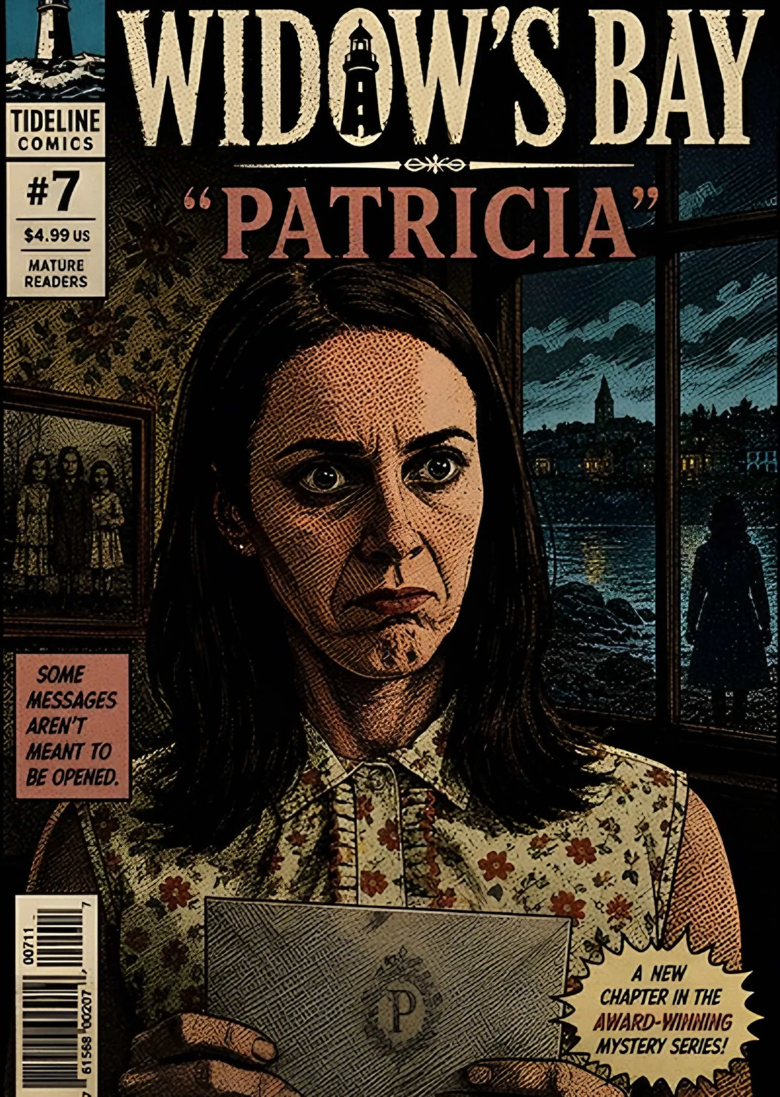 Widow's Bay - Patricia Çizgi Roman metal tablo