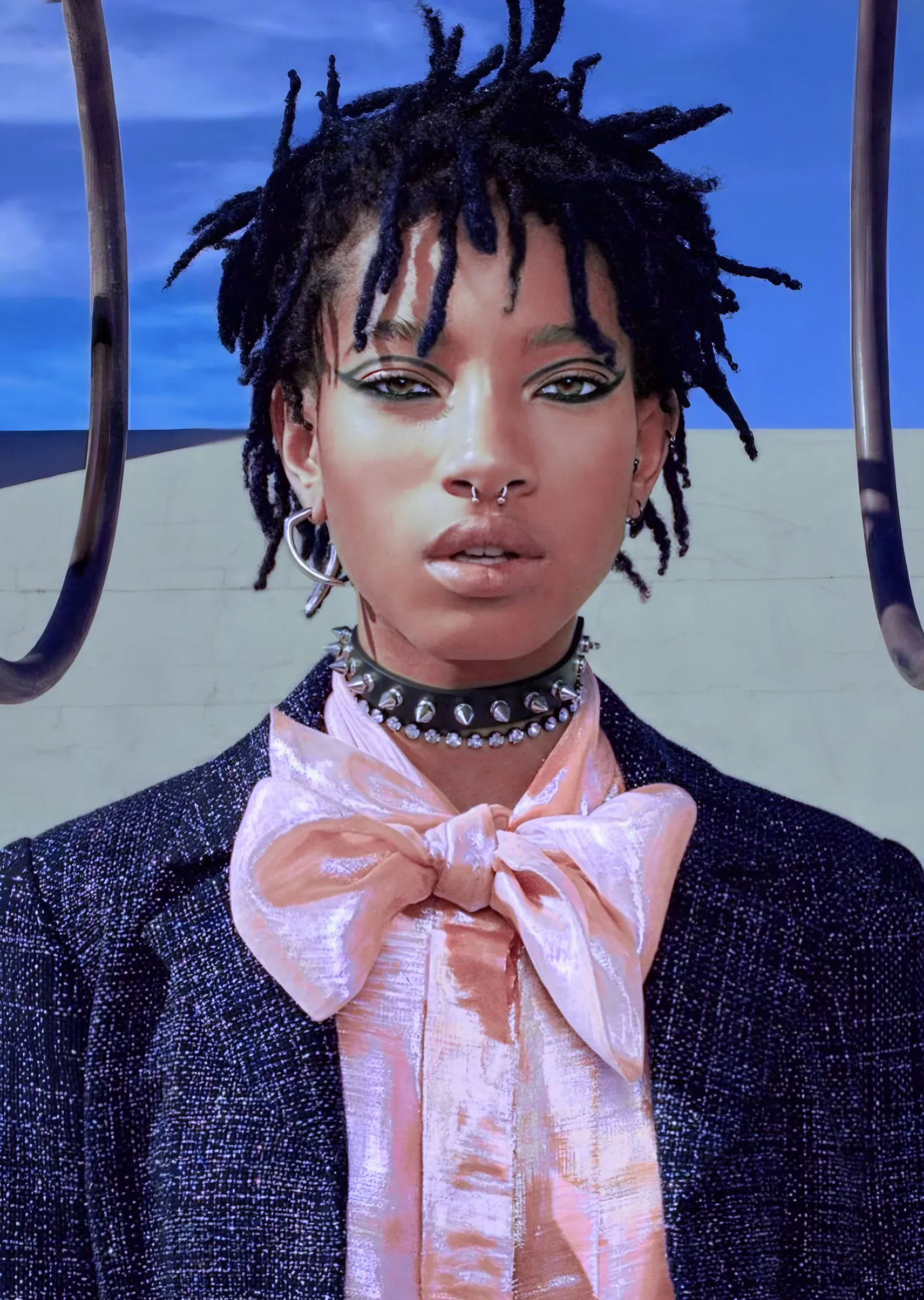 Willow Smith - Pembe Fiyonk metal tablo