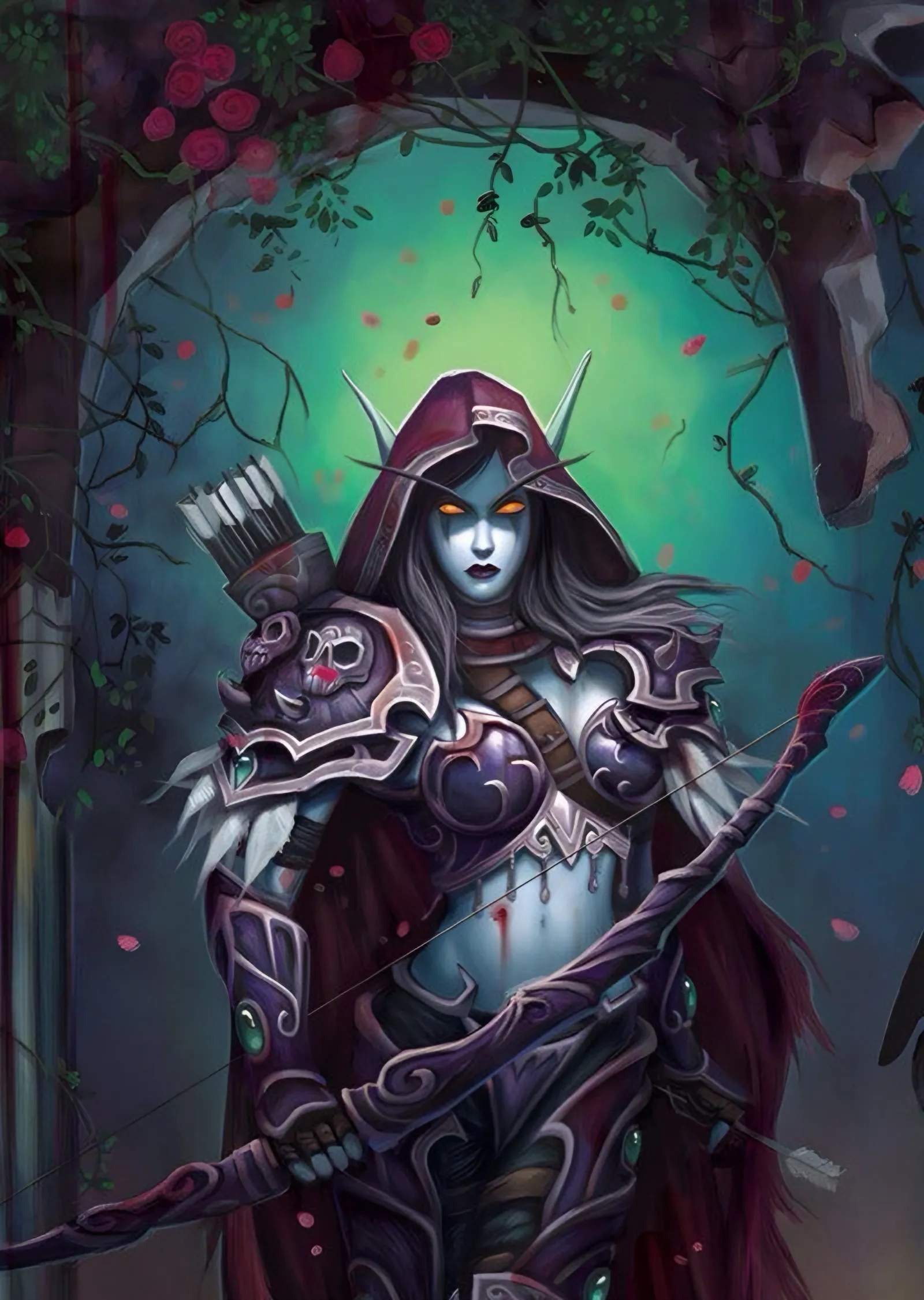 World of Warcraft - Sylvanas metal tablo