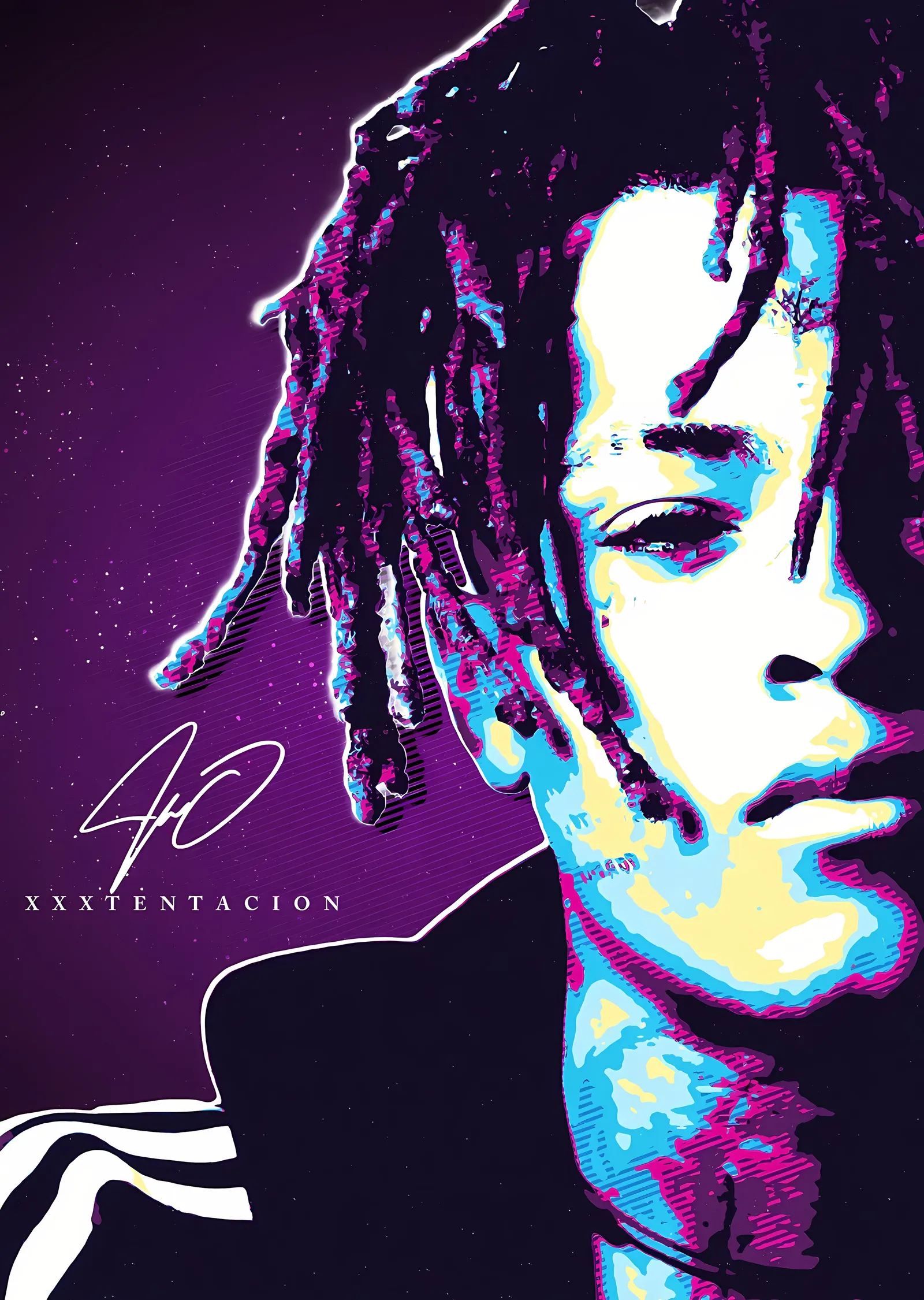 XXXTENTACION Portresi metal tablo