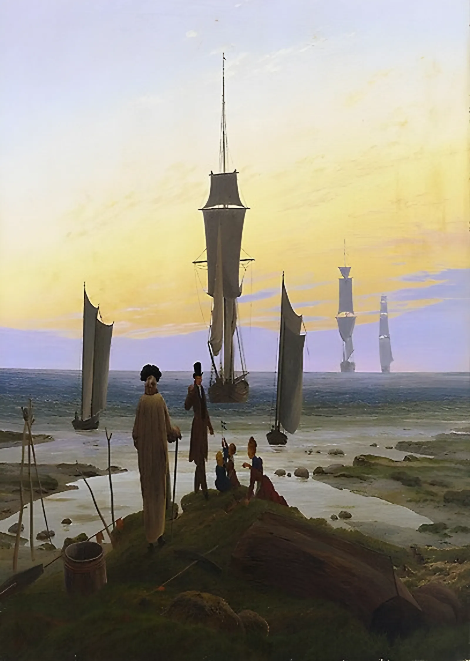 Yaşamın Evreleri - Caspar David Friedrich metal tablo