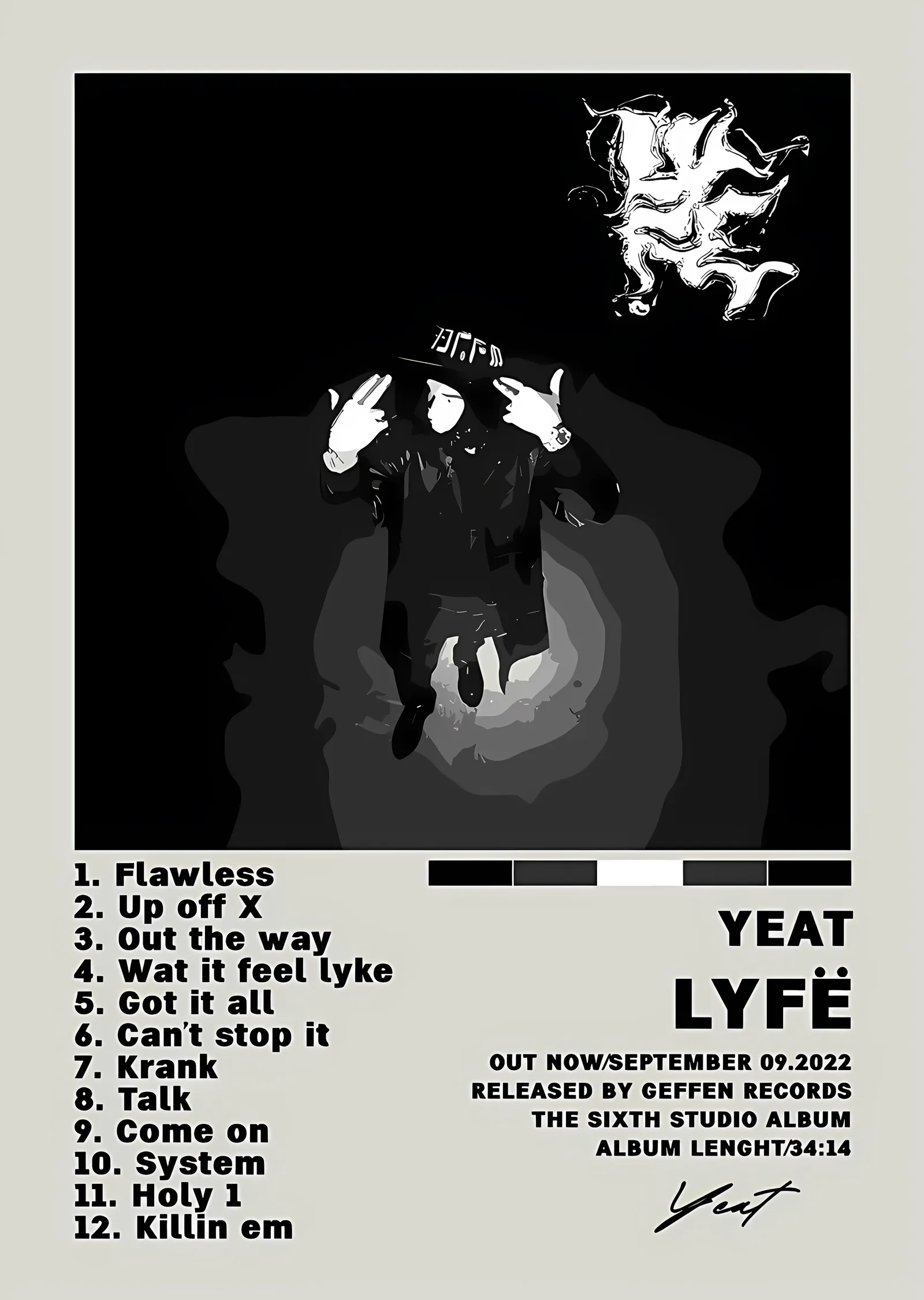 Yeat: Lyfë metal tablo