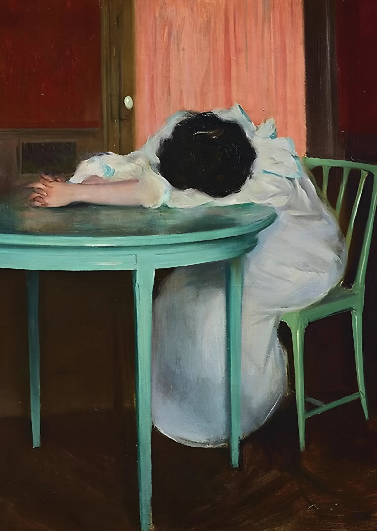 Yorgun - Ramon Casas metal tablo